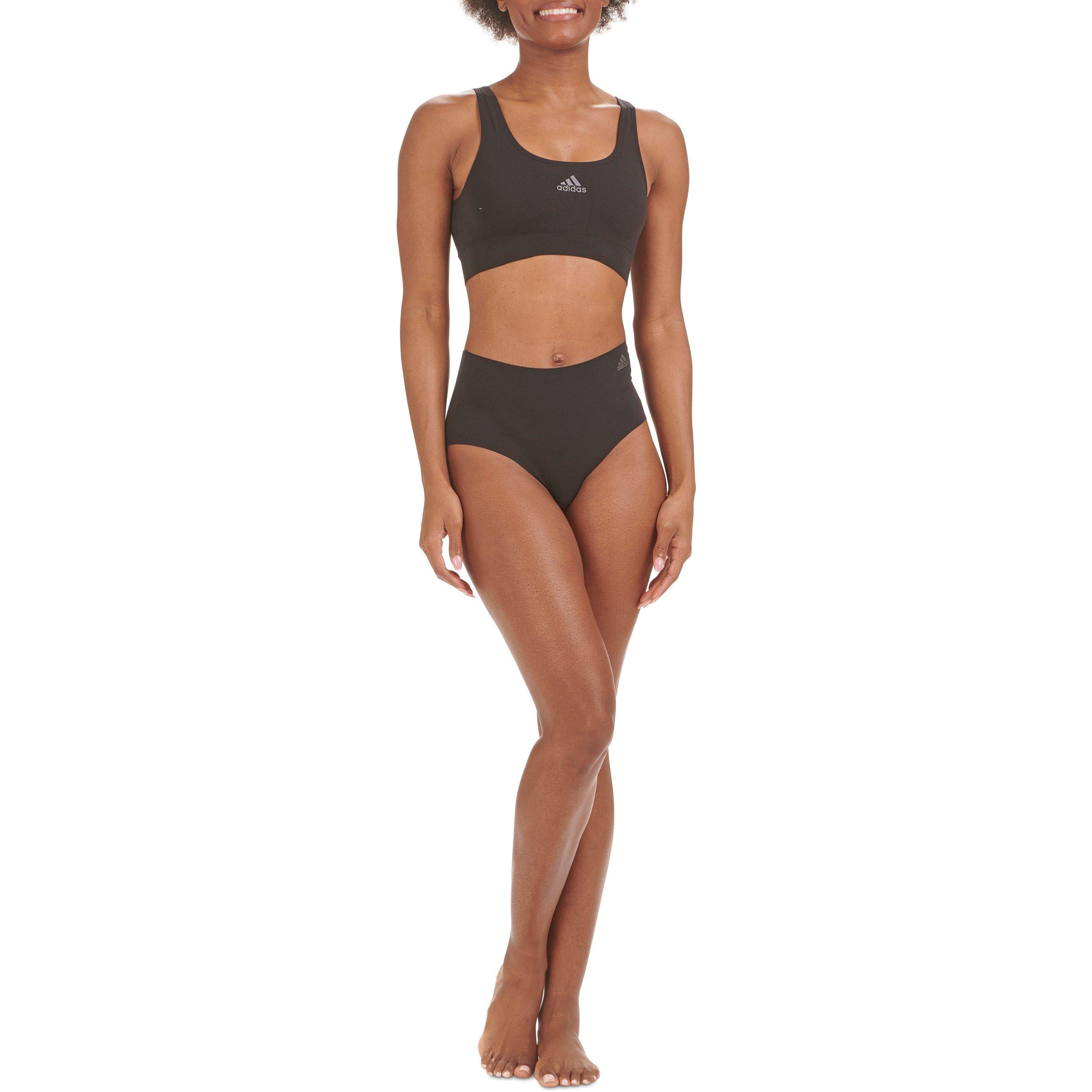 Black - adidas - Sport Active Seamless Micro Stretch Scoop Lounge Bra - 9