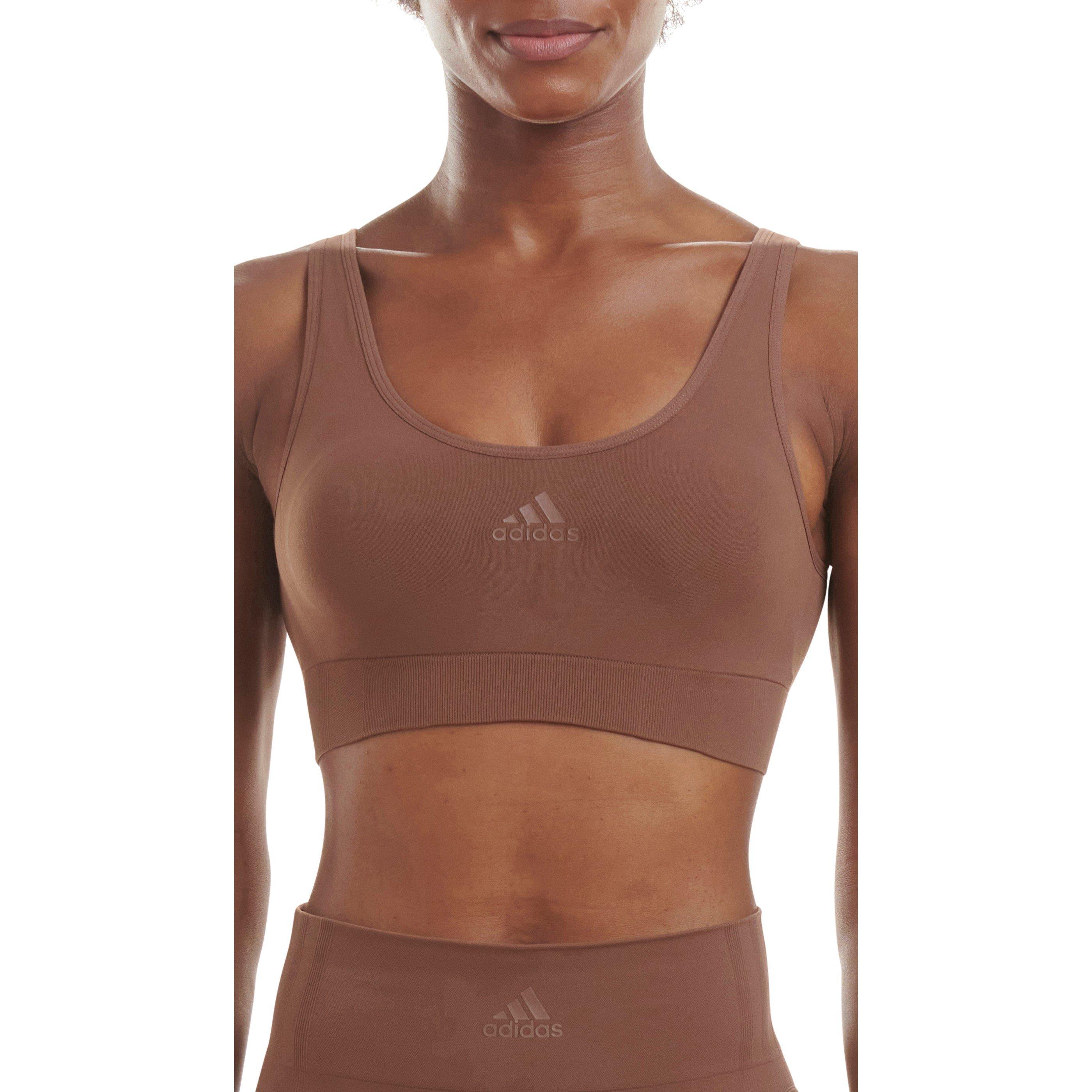 Mocha Torrado - adidas - Sport Active Seamless Micro Stretch Scoop Lounge Bra - 3