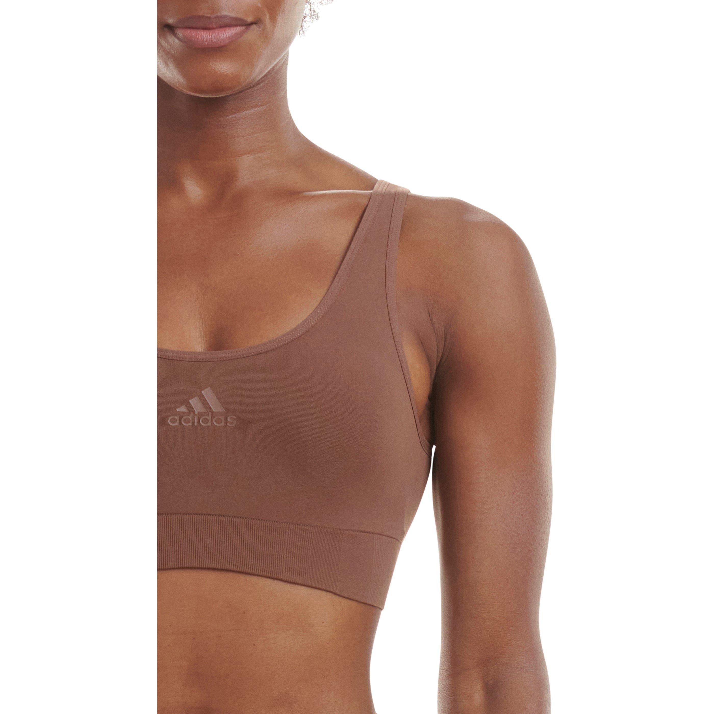 Mocha Torrado - adidas - Sport Active Seamless Micro Stretch Scoop Lounge Bra - 4