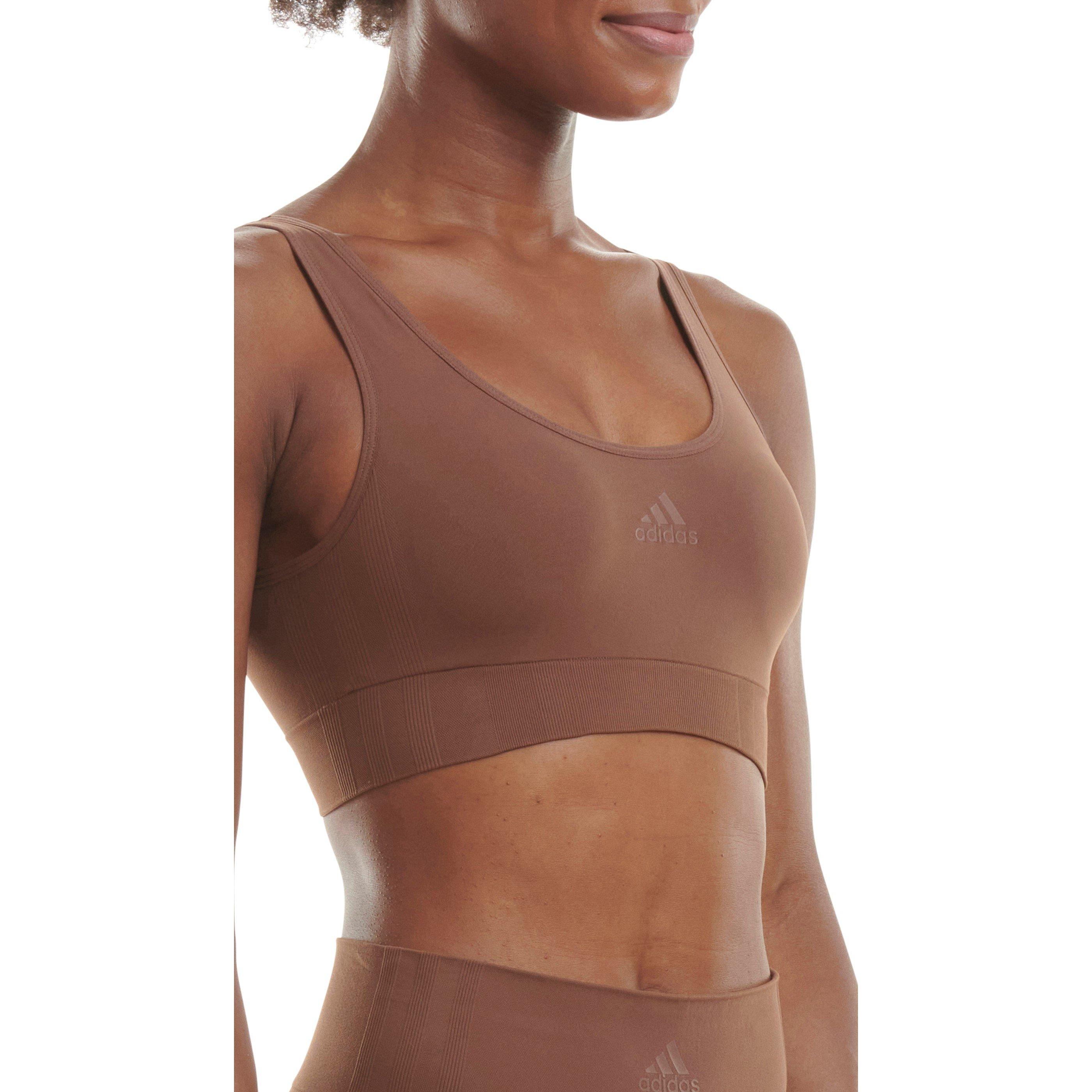 Mocha Torrado - adidas - Sport Active Seamless Micro Stretch Scoop Lounge Bra - 5