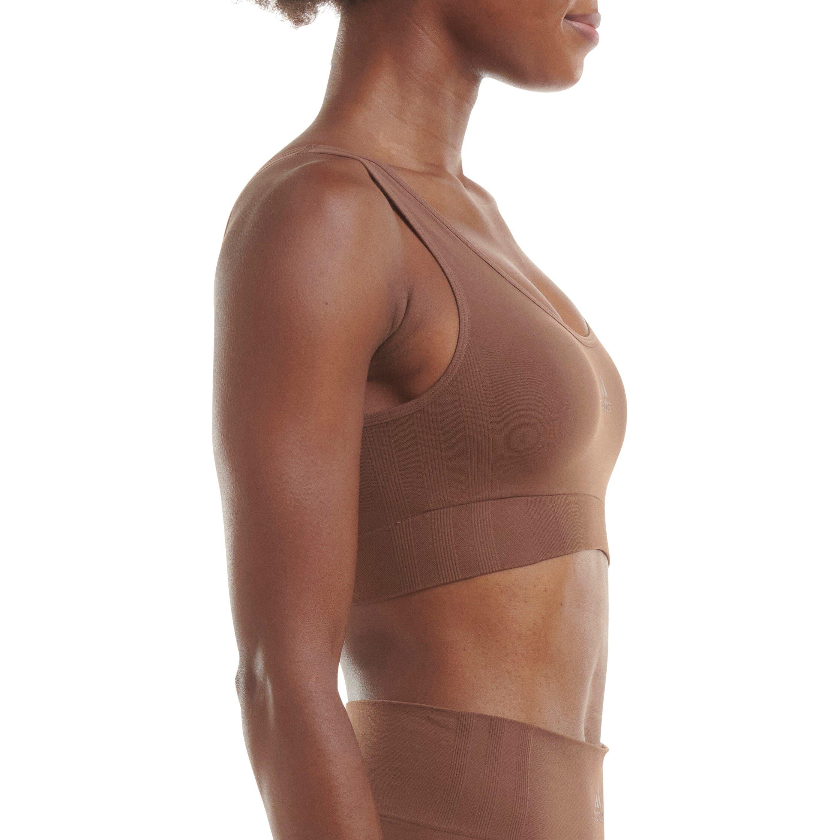 Mocha Torrado - adidas - Sport Active Seamless Micro Stretch Scoop Lounge Bra - 6