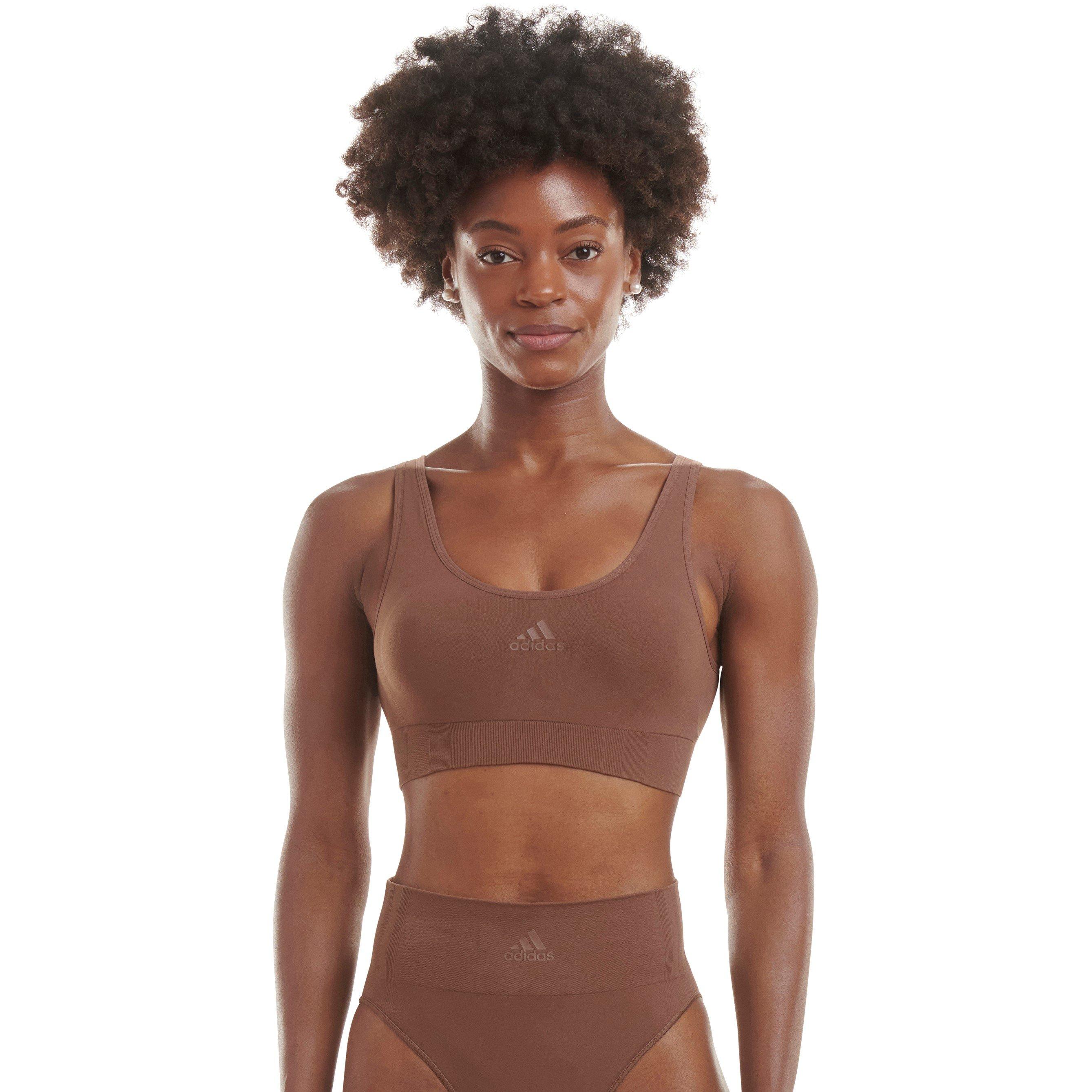 Mocha Torrado - adidas - Sport Active Seamless Micro Stretch Scoop Lounge Bra - 8