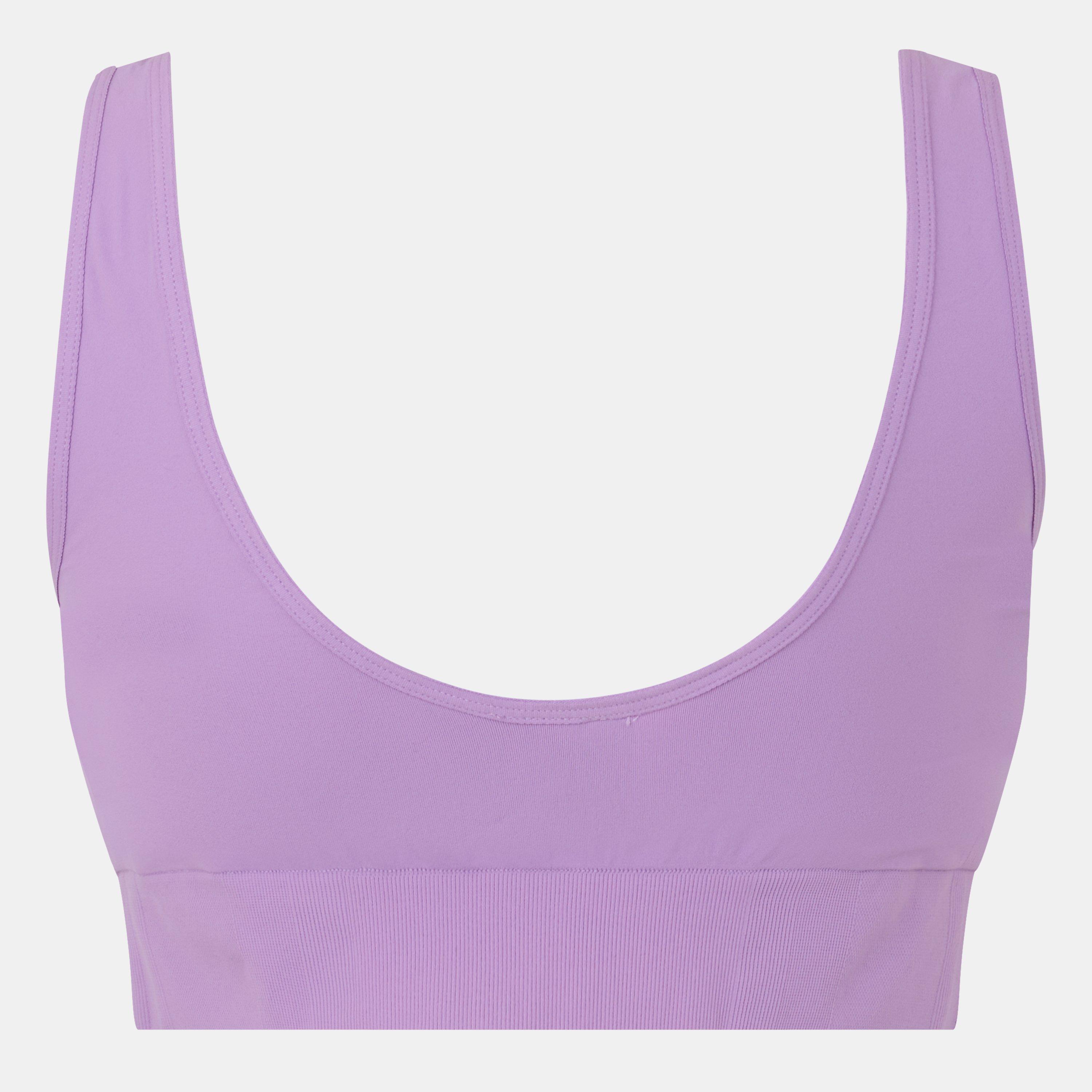 Lilas béatitude - adidas - Sport Active Seamless Micro Stretch Scoop Lounge Bra - 2