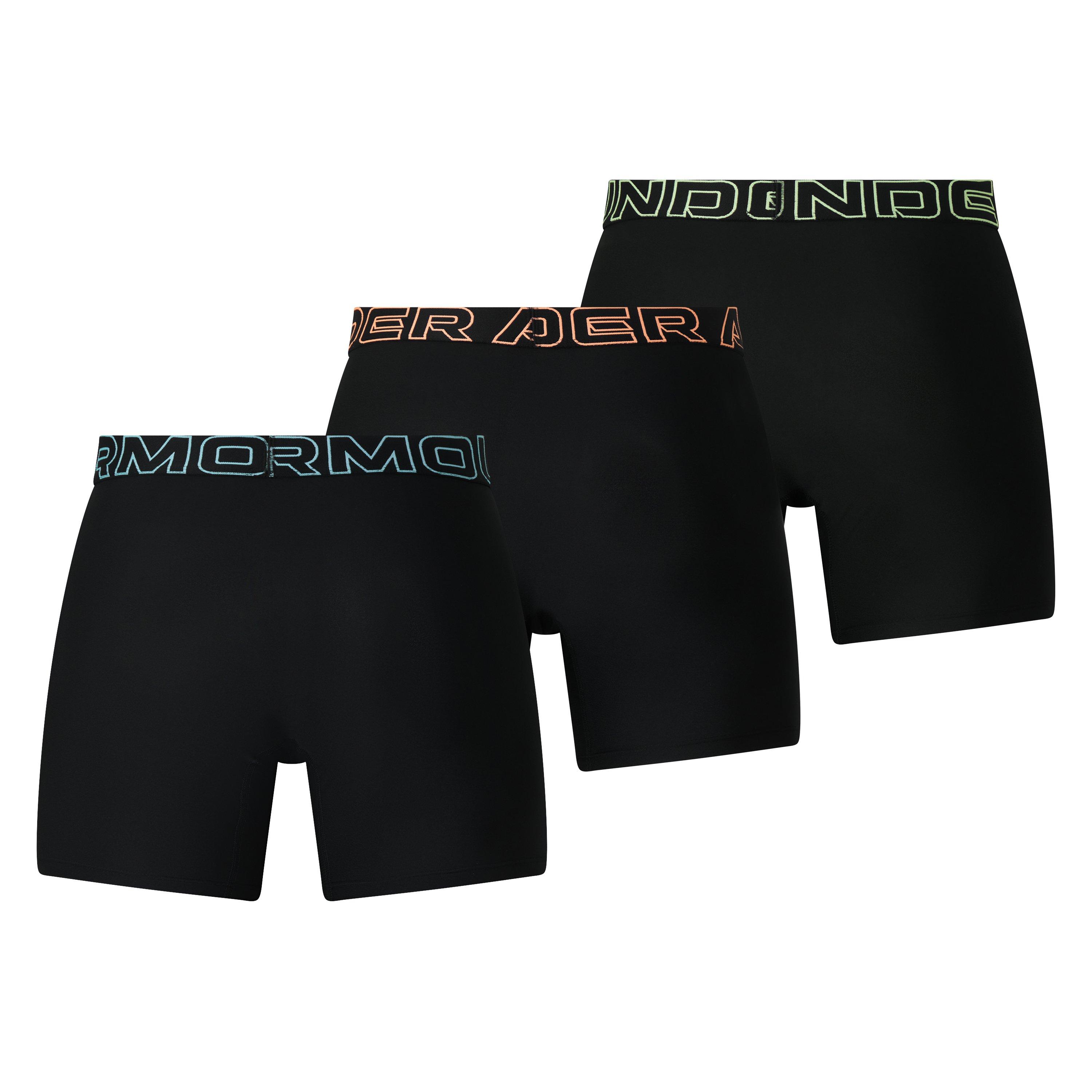Blk/Lms/Orn/Blu - Under Armour - Men's Performance Tech Boxers - 2