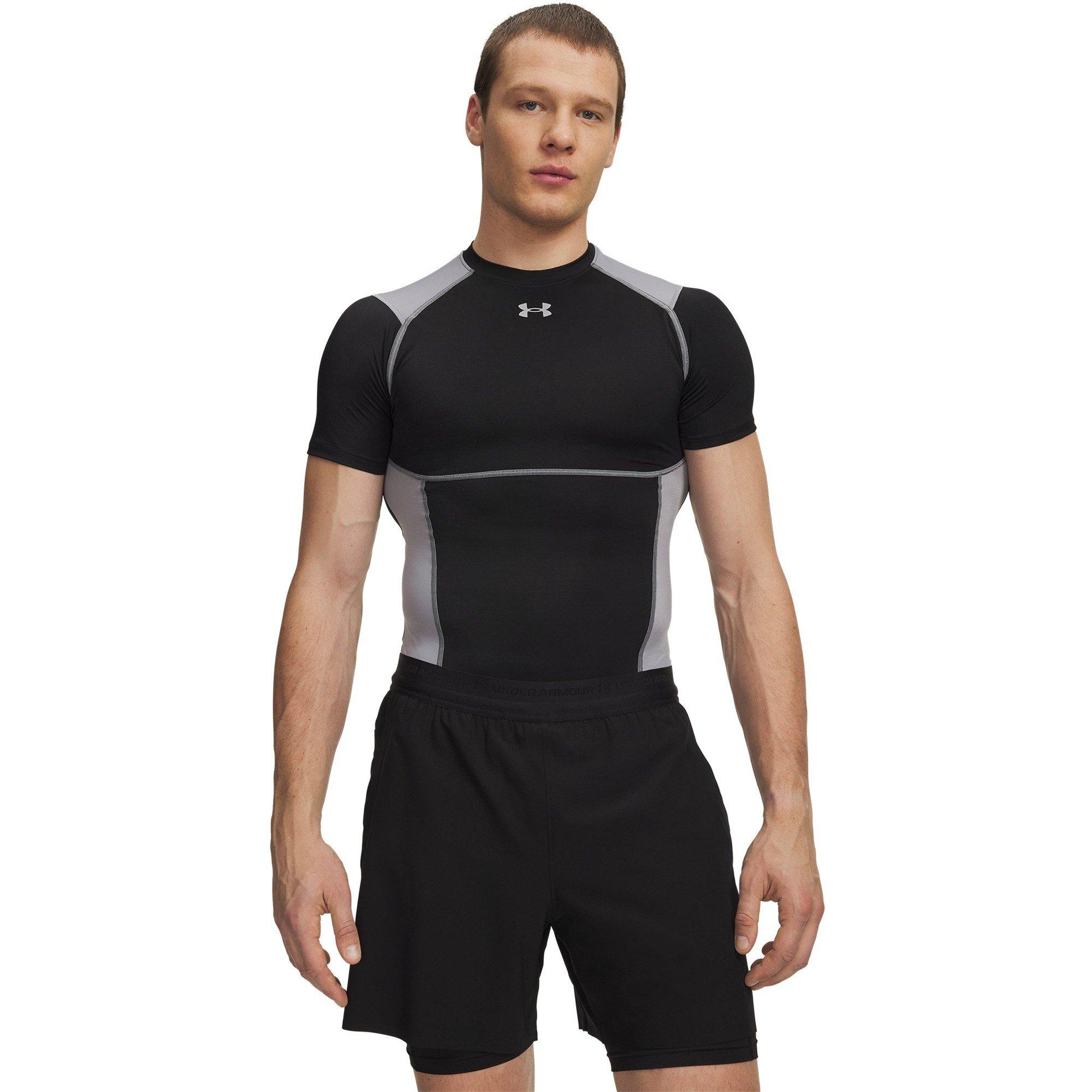 Under Armour Men's Baselayer Top - Black/Steel