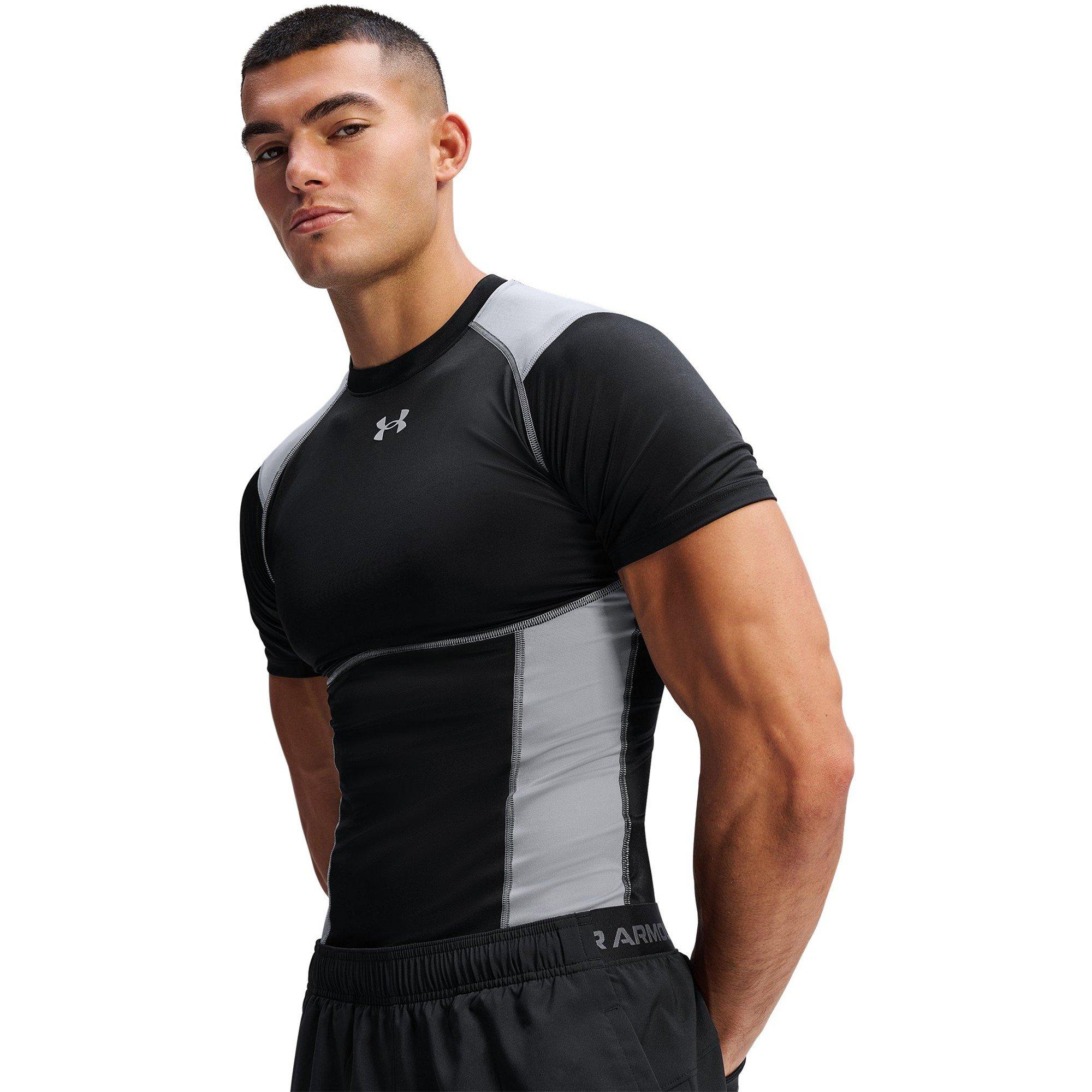 Under Armour Men's Baselayer Top - Black/Steel