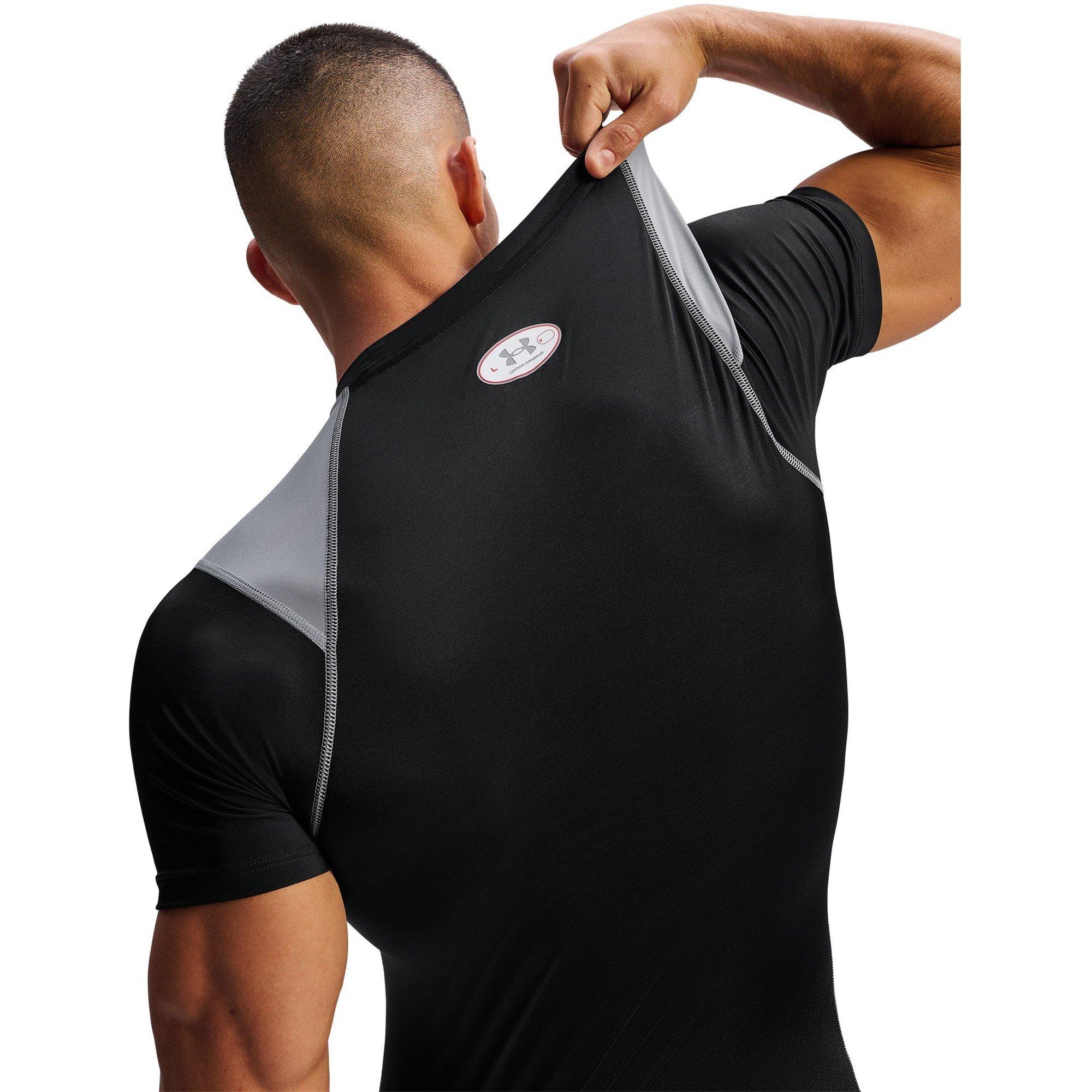 Black/Steel - Under Armour - Men's Baselayer Top - 5