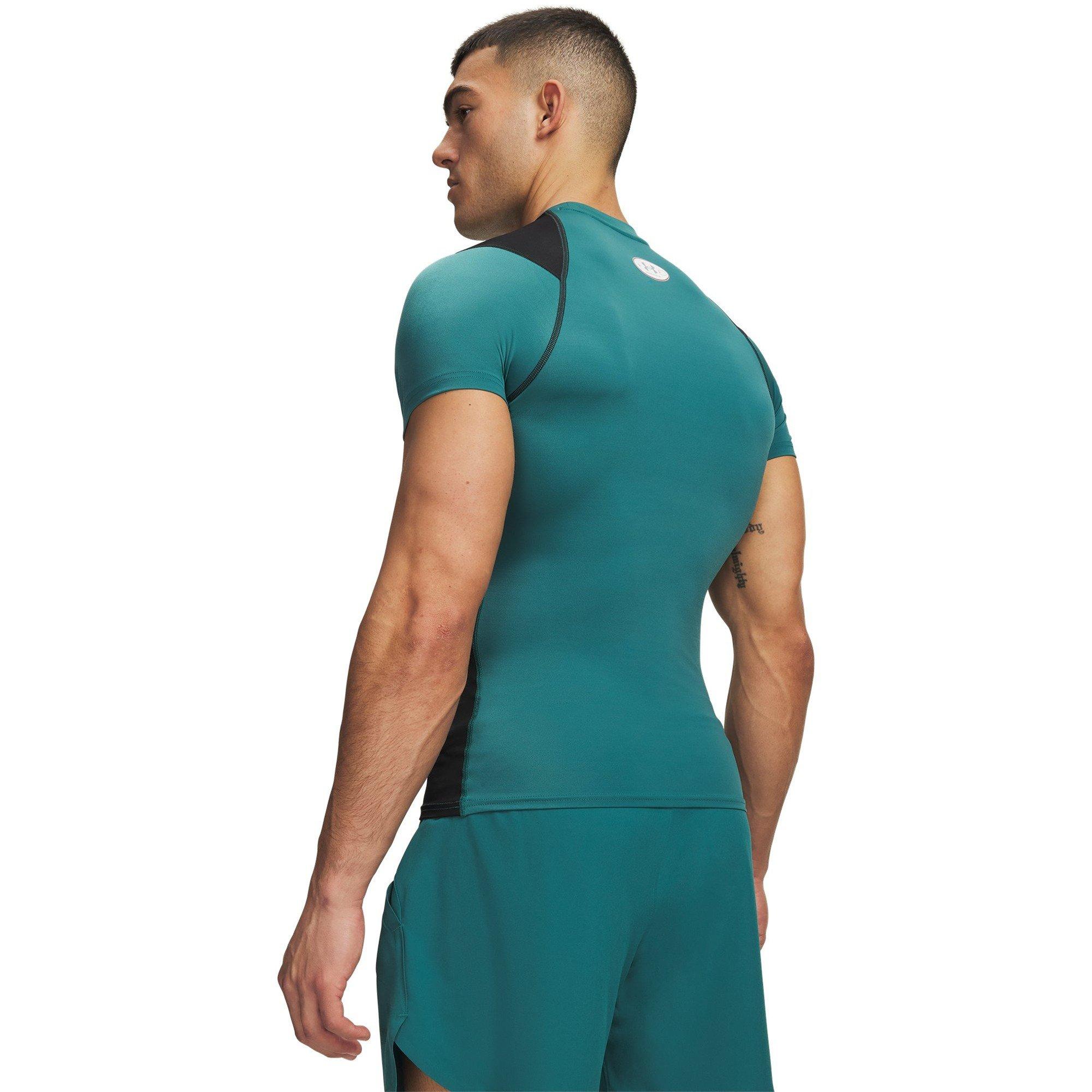 Green/Black - Under Armour - Men's Baselayer Top - 2