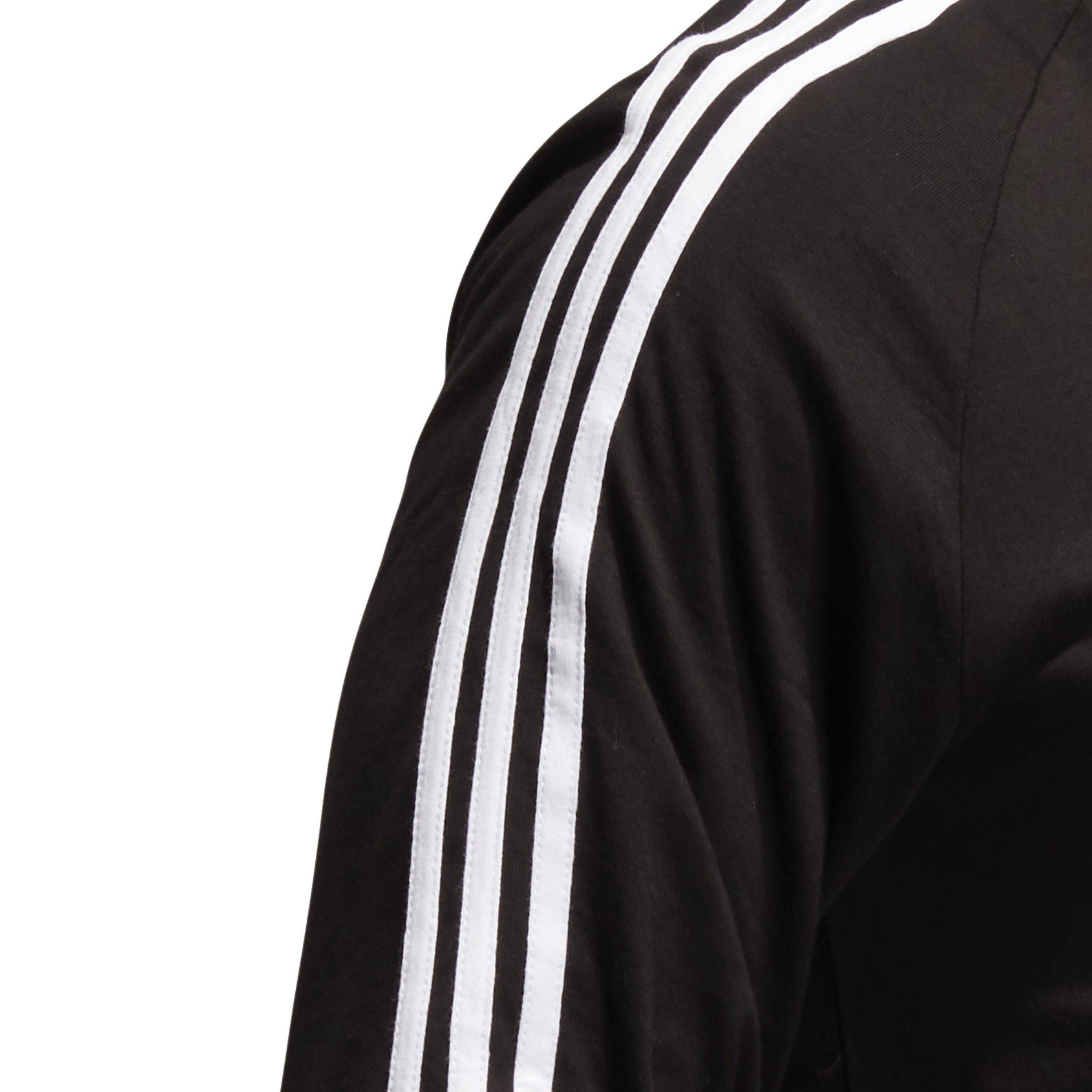 Black - adidas Originals - Men's Three Stripe Long-Sleeve T-Shirt - 6
