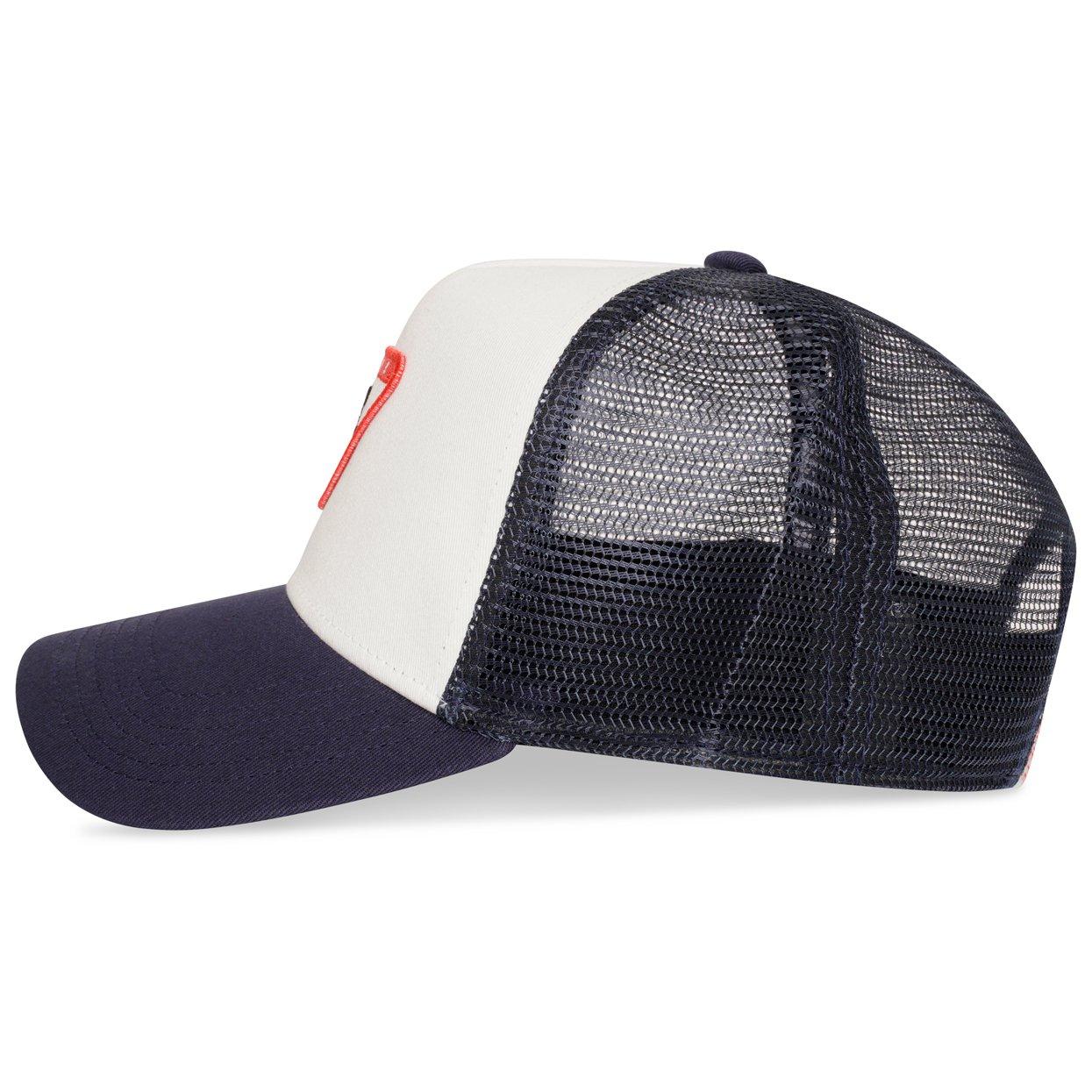 Marine - Societe Noir - Men's Diamond Mesh Trucker Cap - 3