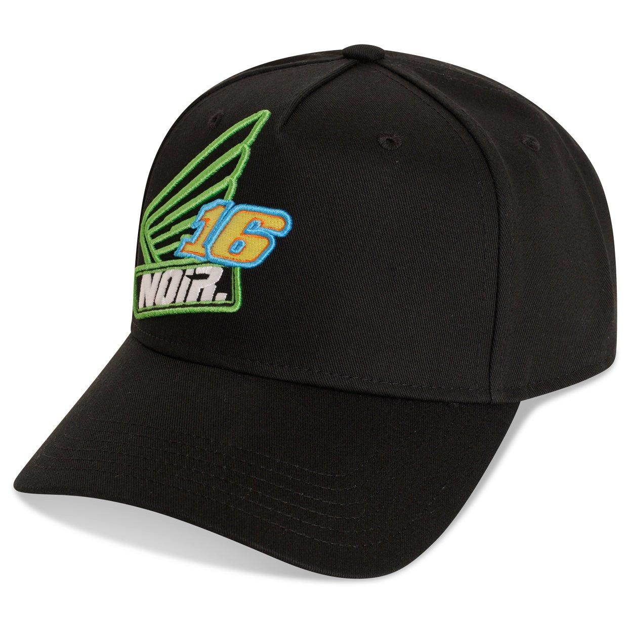 Black/Green - Societe Noir - Men's Racer Baseball Cap - 1