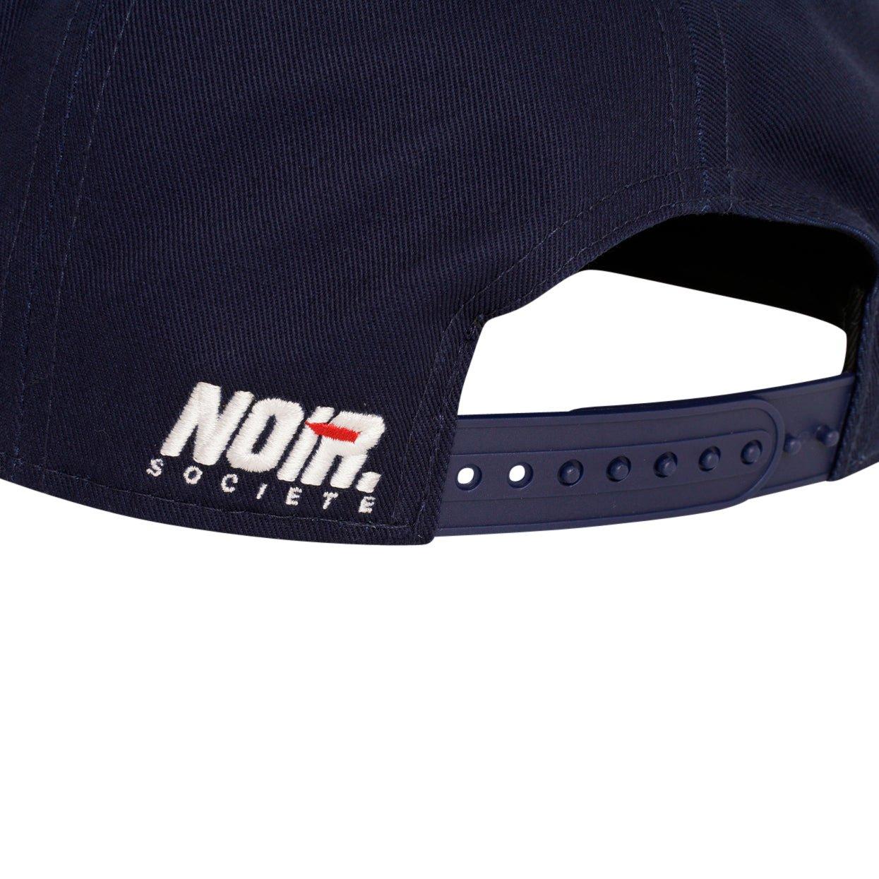 Navy/Red - Societe Noir - Men's Racer Baseball Cap - 2
