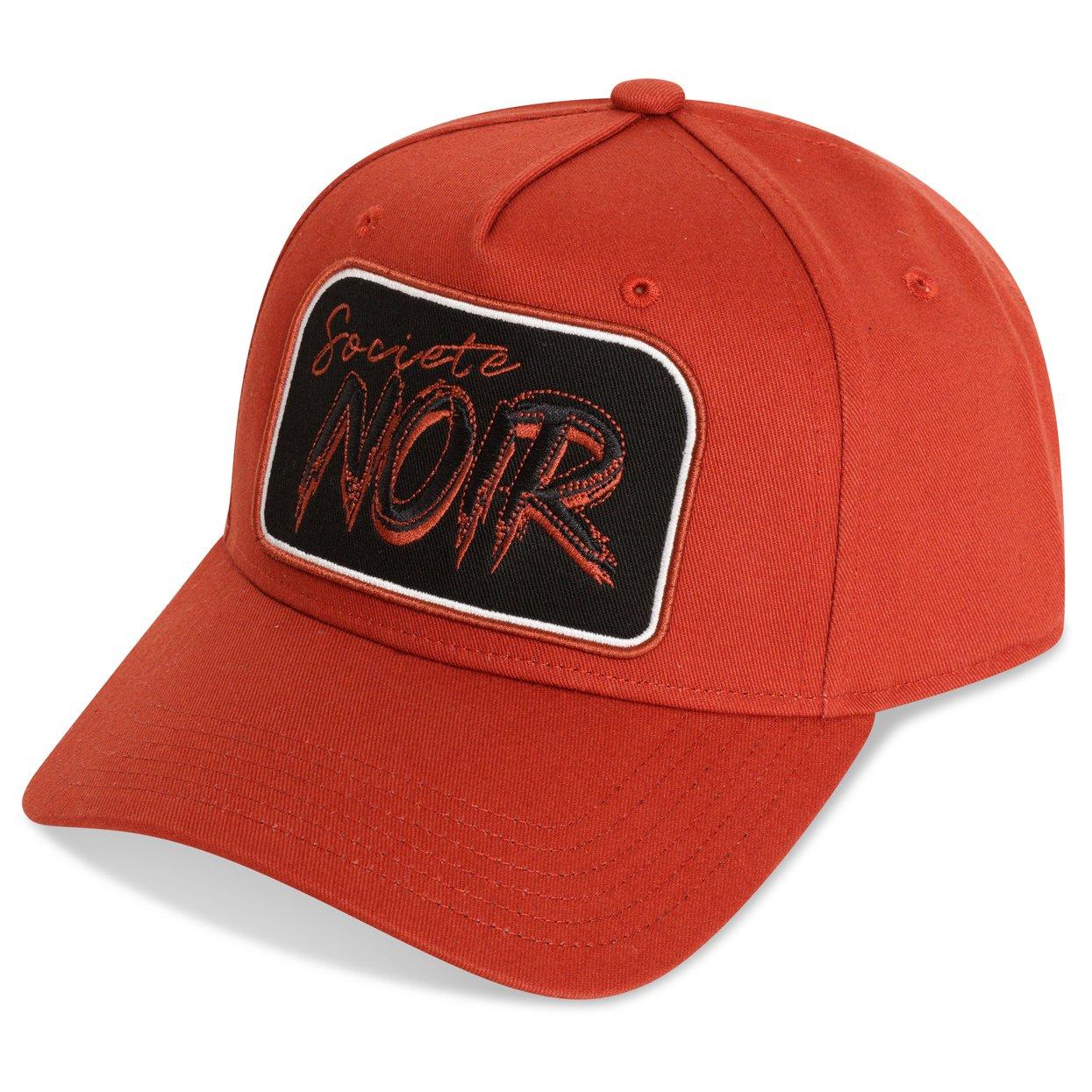 Kastanienbraun - Societe Noir - Mens Script Patch Cap - 1
