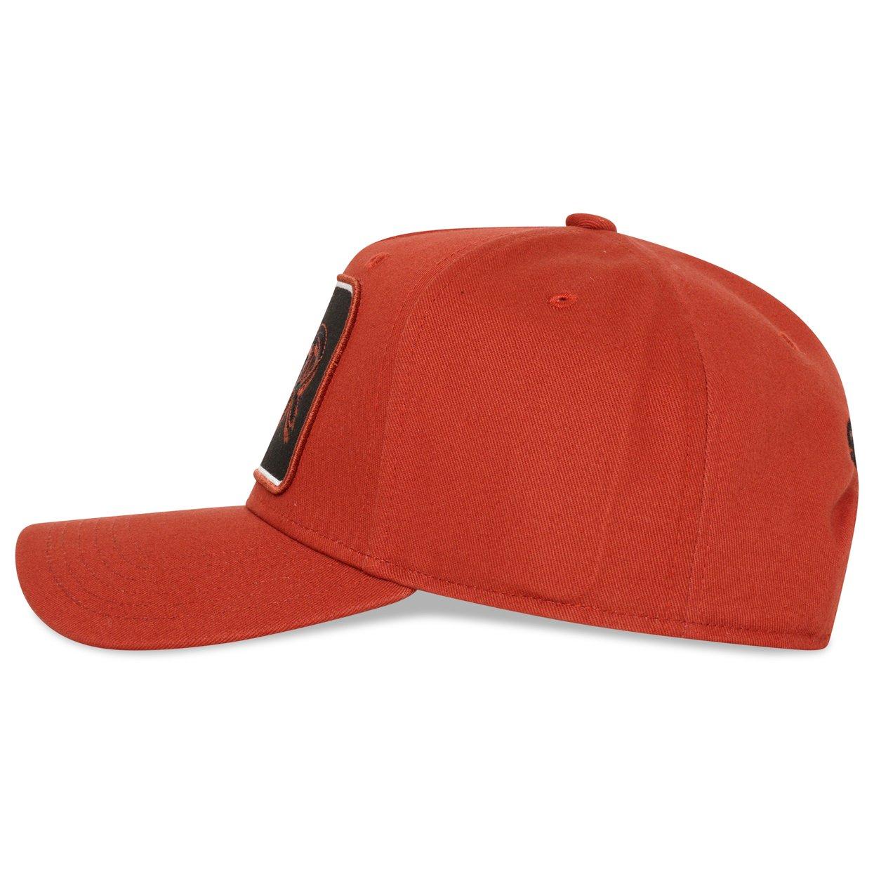 Maroon - Societe Noir - Men's Script Trucker Cap - 3