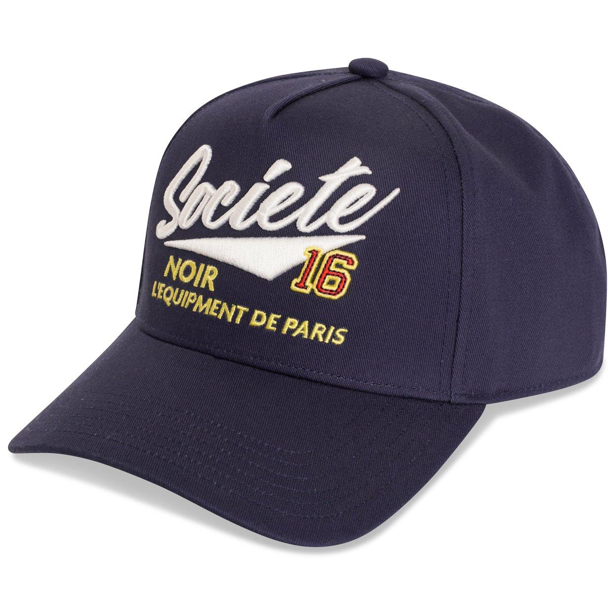 Navy/White - Societe Noir - Men's Winners Trucker Cap - 1