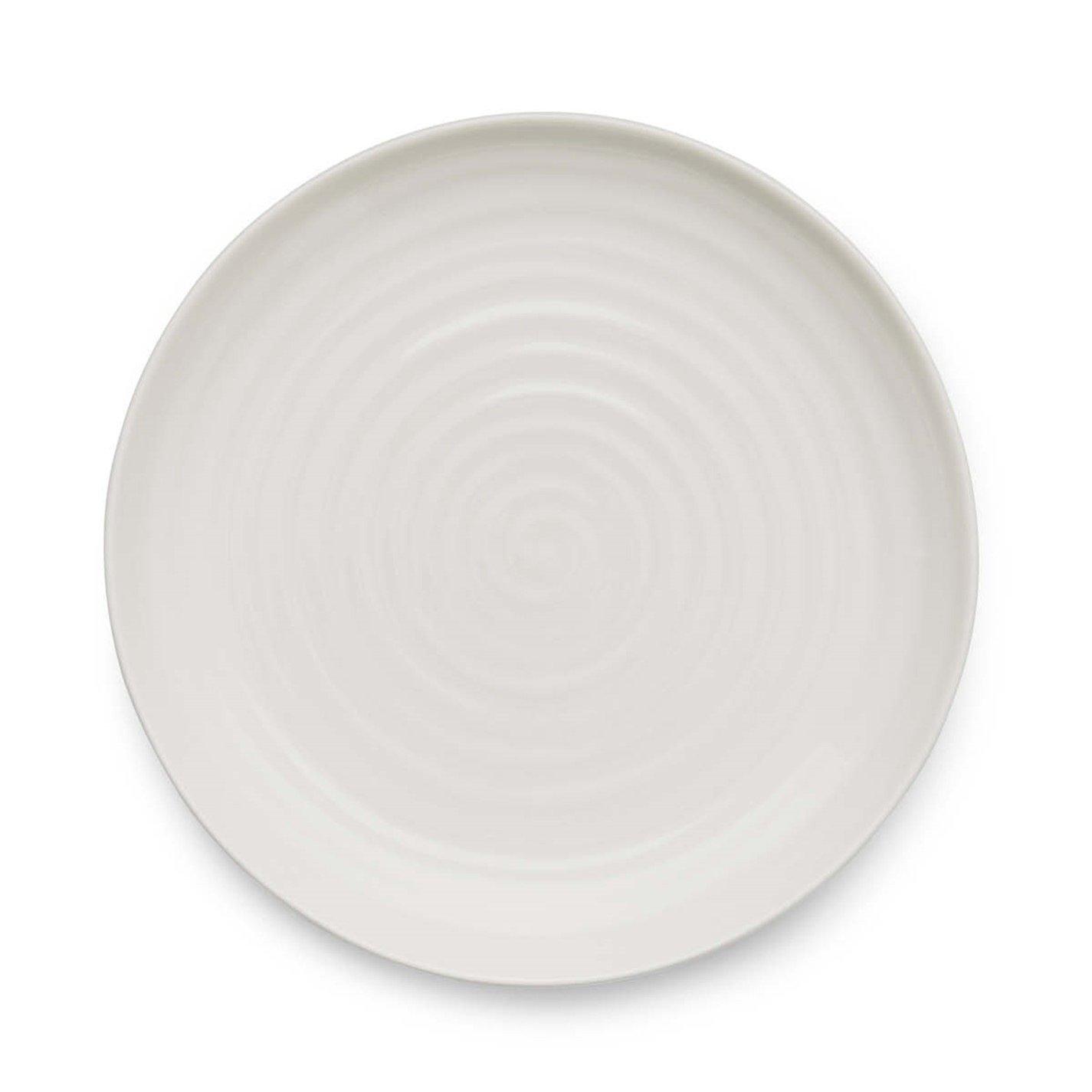 White - Portmeirion - Sophie Conran Coupe Buffet Plates White Set of 4 - 2