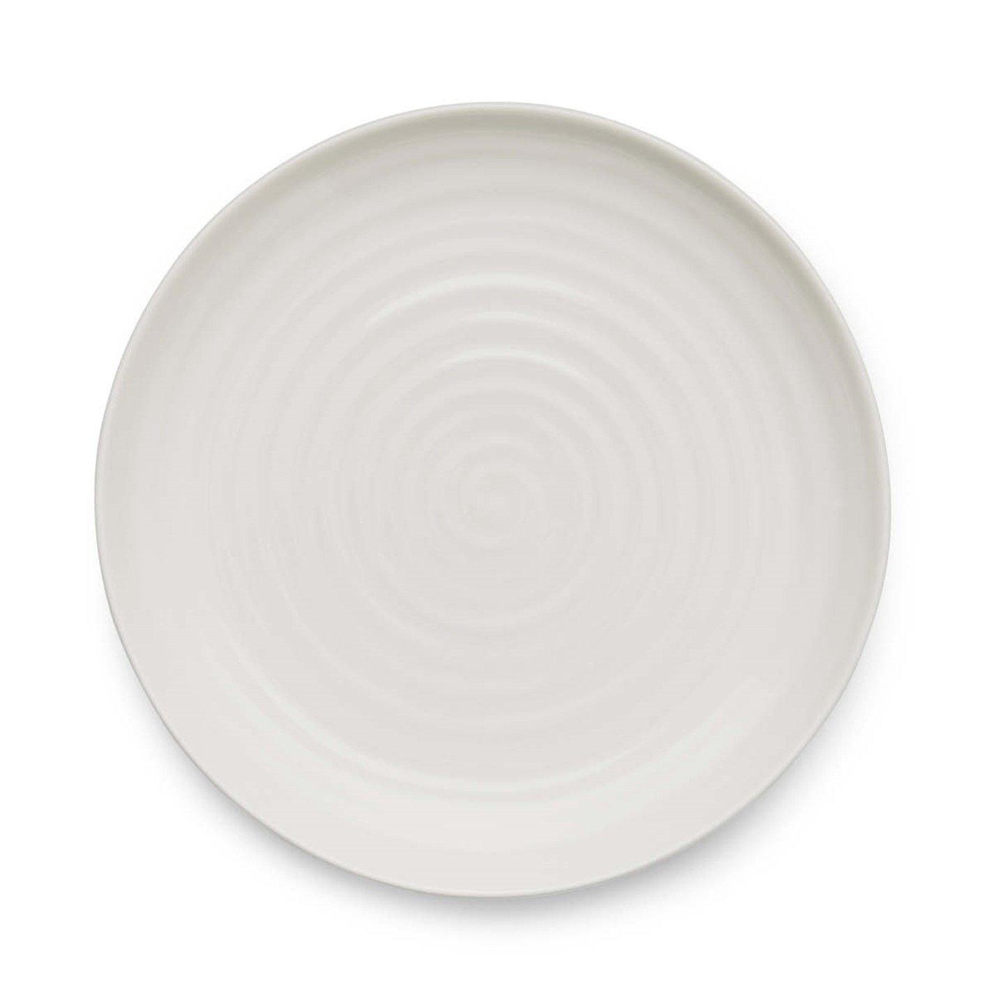 White - Portmeirion - Sophie Conran Coupe Buffet Plates White Set of 4 - 3