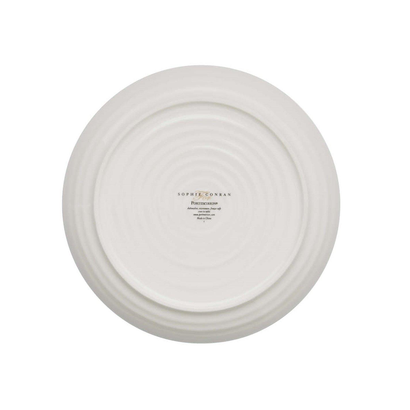 White - Portmeirion - Sophie Conran Coupe Buffet Plates White Set of 4 - 5