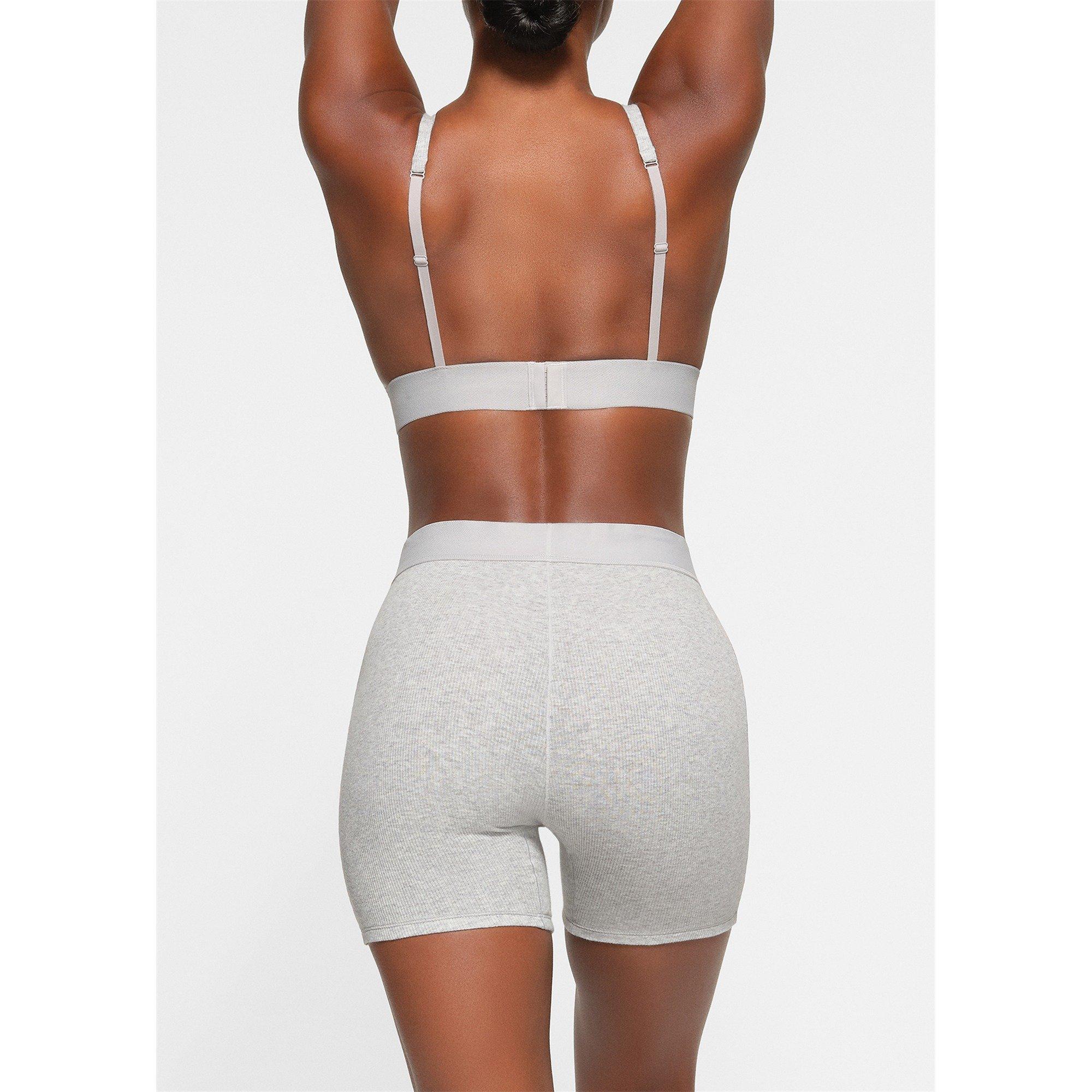LIGHT GREY - SKIMS - Women's Cotton Rib Boxers - 3