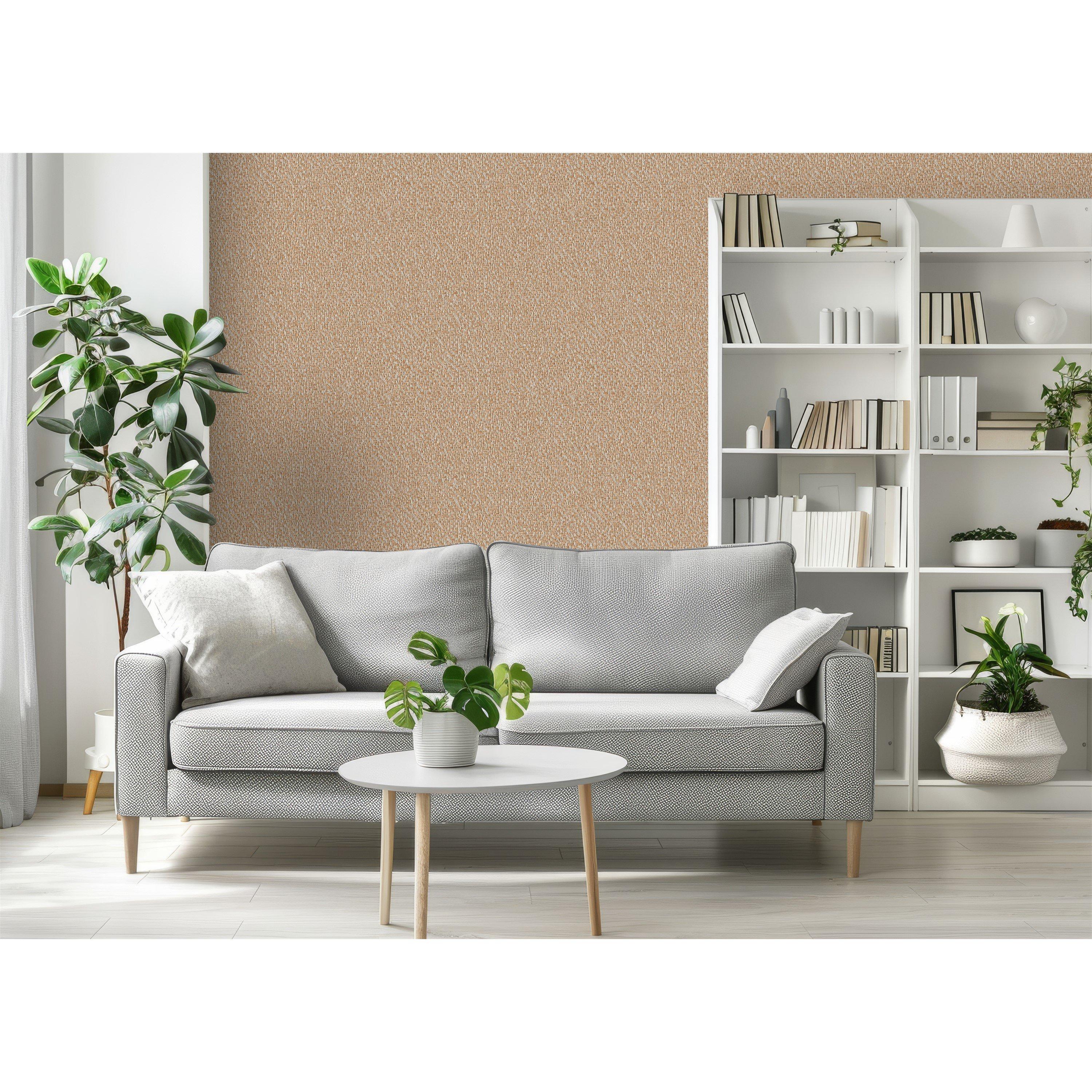 Brown - Design ID - DID Natures Weave Bronze Wallpaper - 4