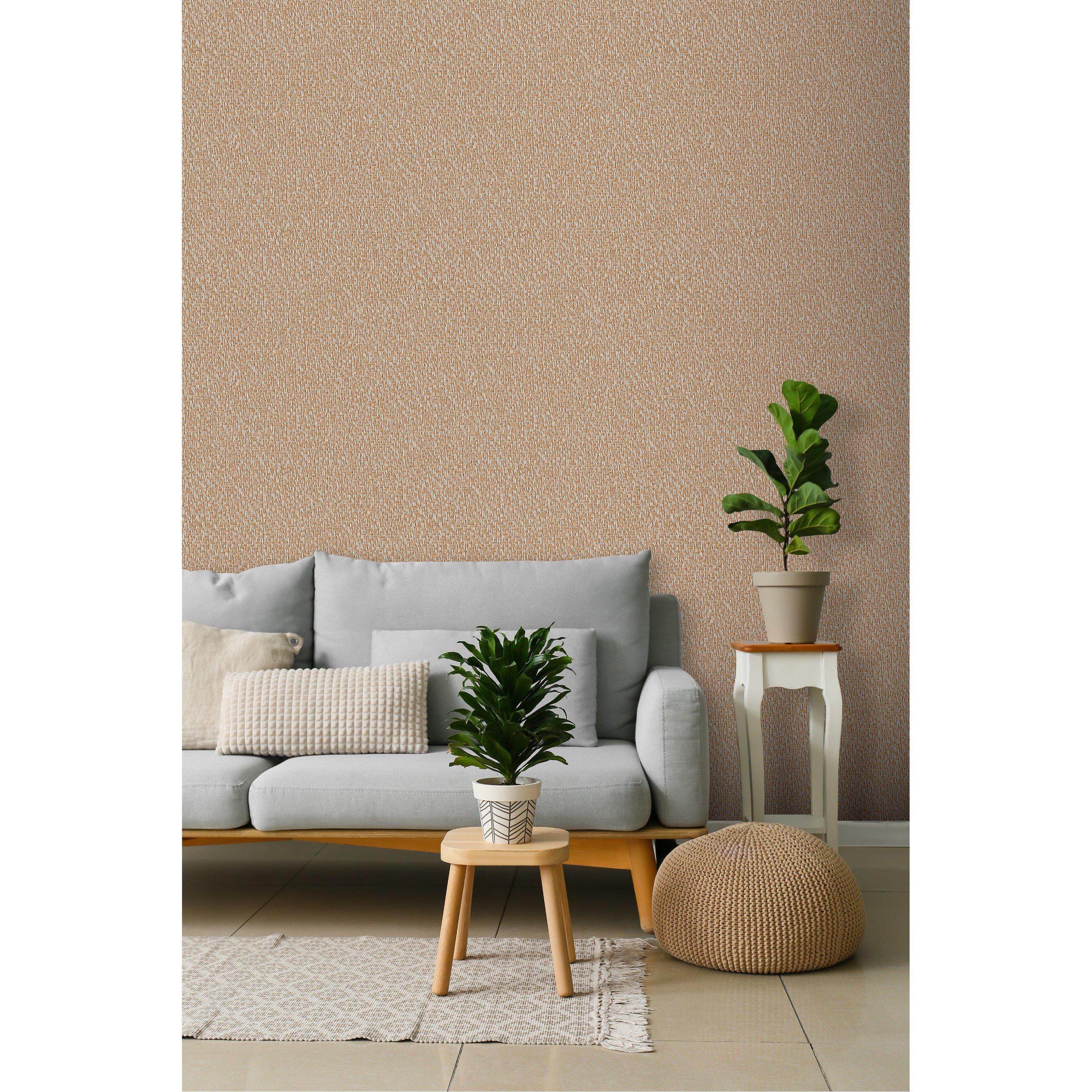 Brown - Design ID - DID Natures Weave Bronze Wallpaper - 5