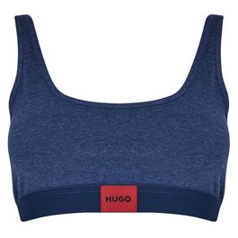 Hugo Red Logo Label Bralette