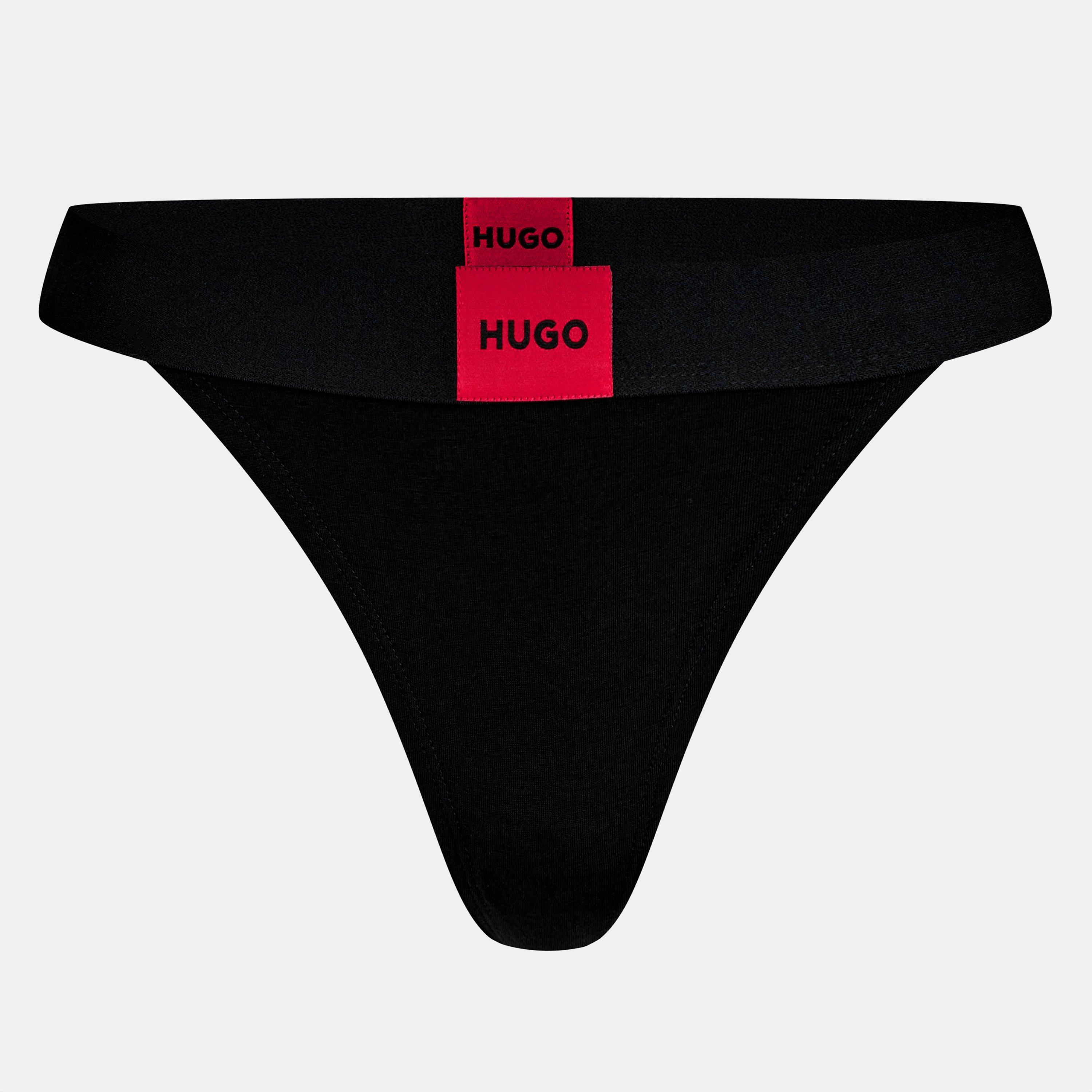 Black 001 - Hugo - Red Label String Thong - 1