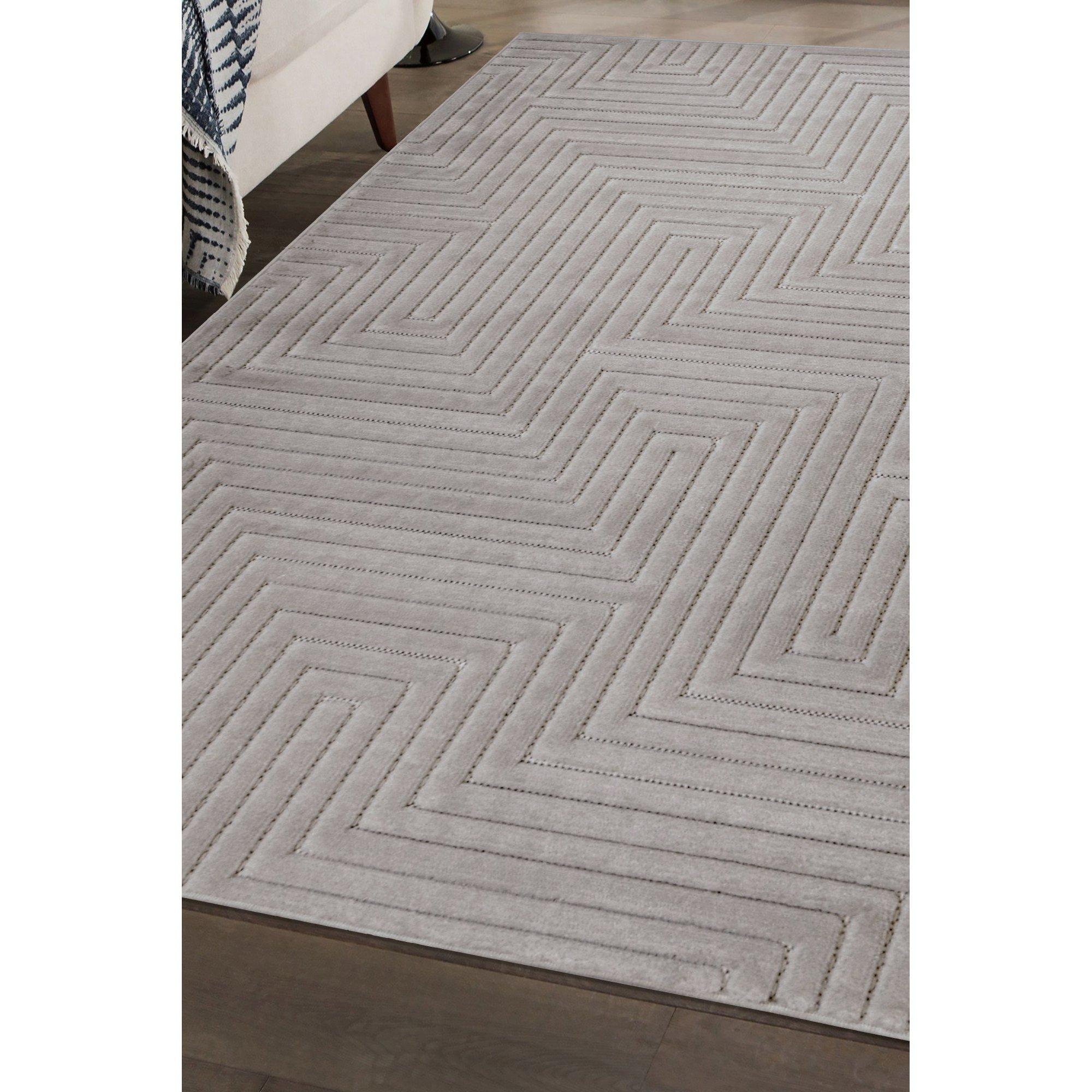 Homemaker  Malmo Maze Rug Grey - 160x230cm