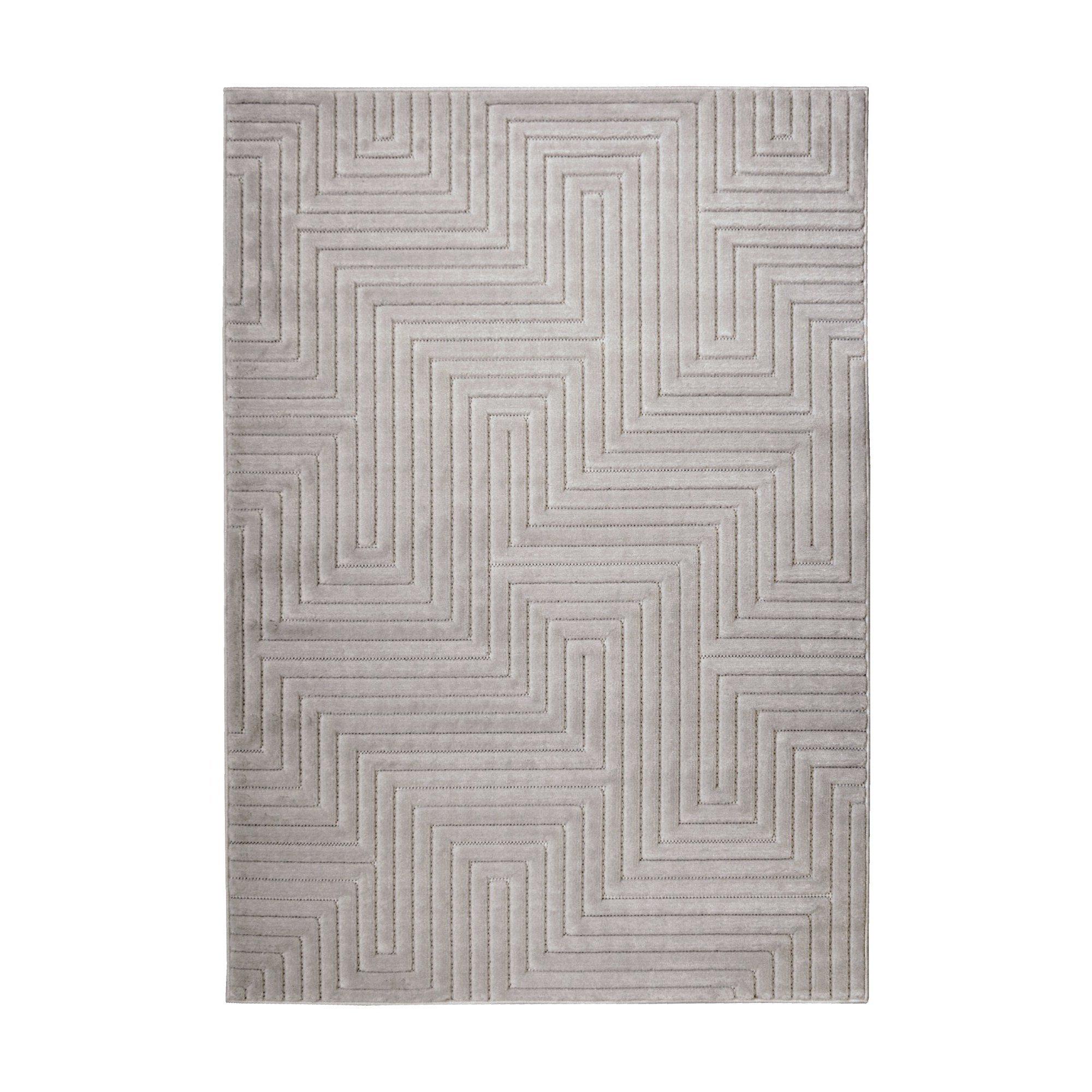 Grey - Homemaker - Malmo Maze Rug Grey - 2
