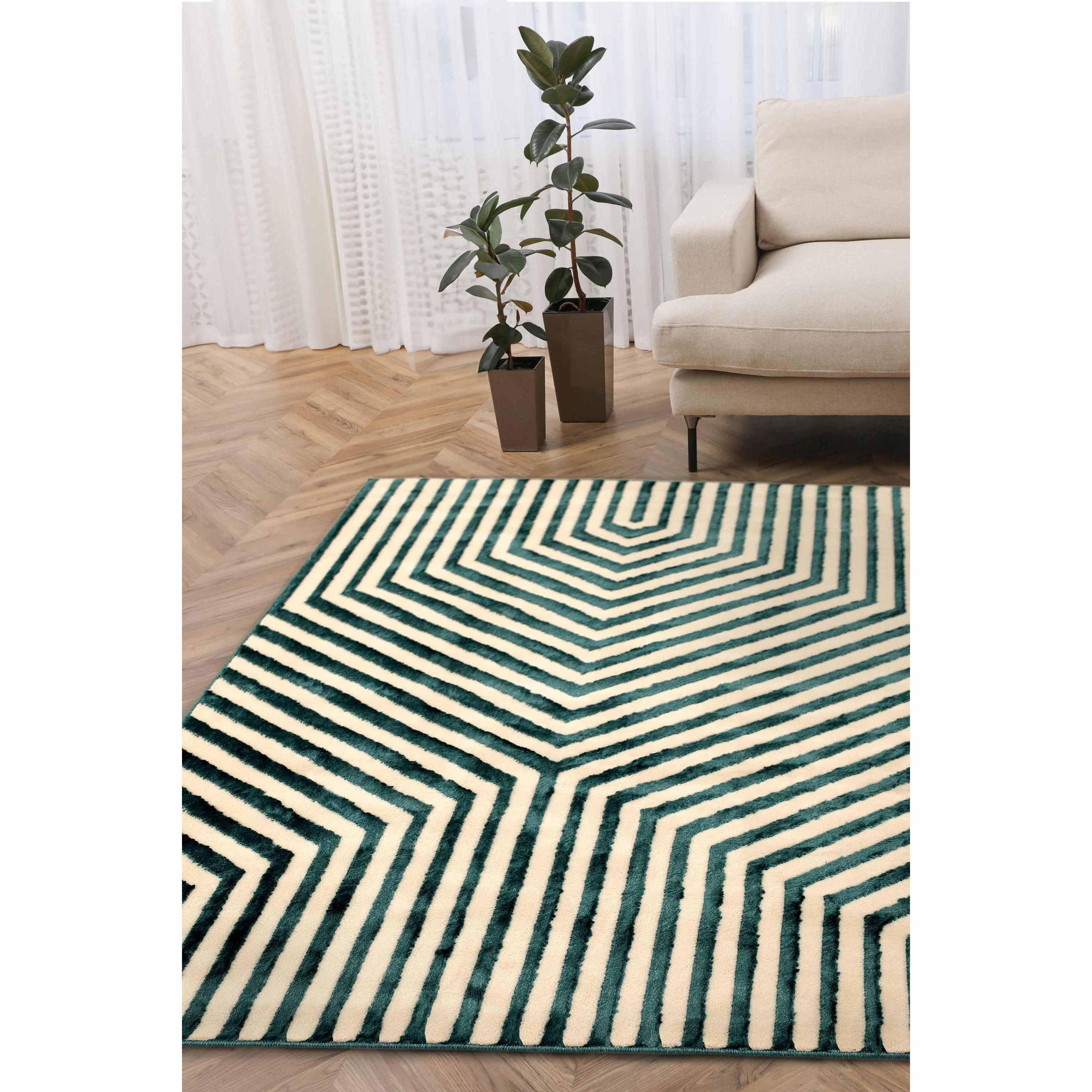 Blue - Homemaker - Zoe Illusion Rug Blue - 1