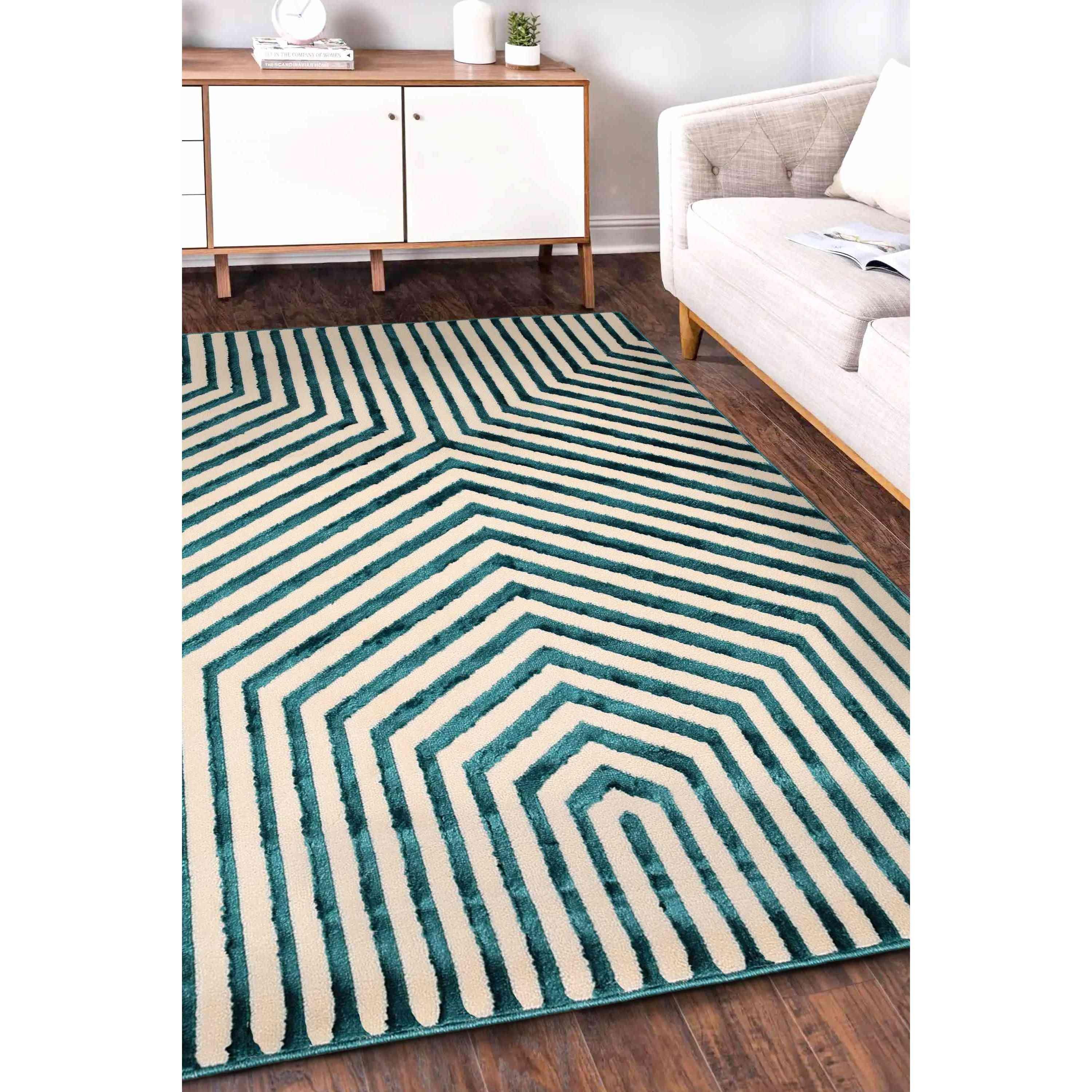 Blue - Homemaker - Zoe Illusion Rug Blue - 2