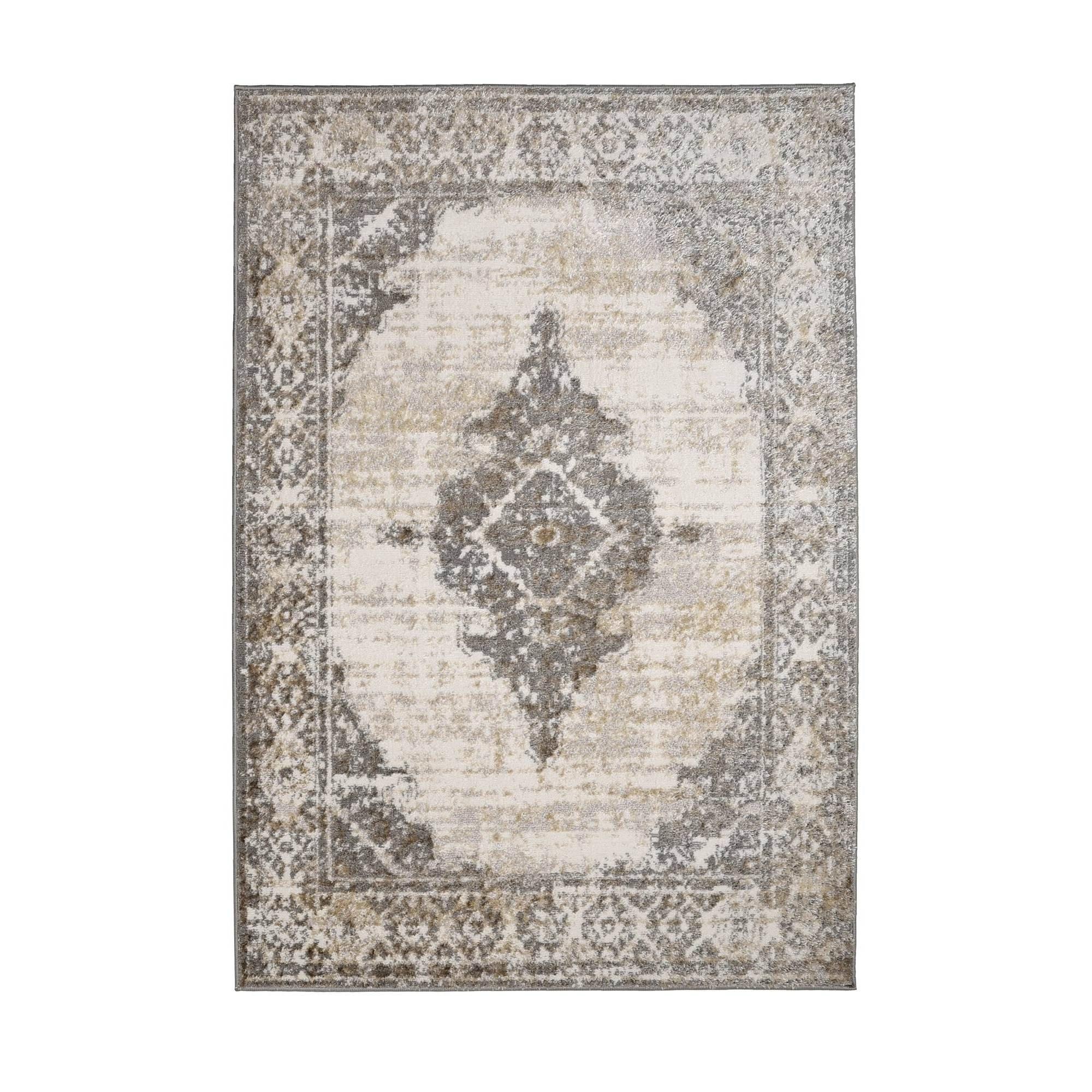 Grey - Homemaker - Cadiz Traditional Rug Grey/Metallic - 2