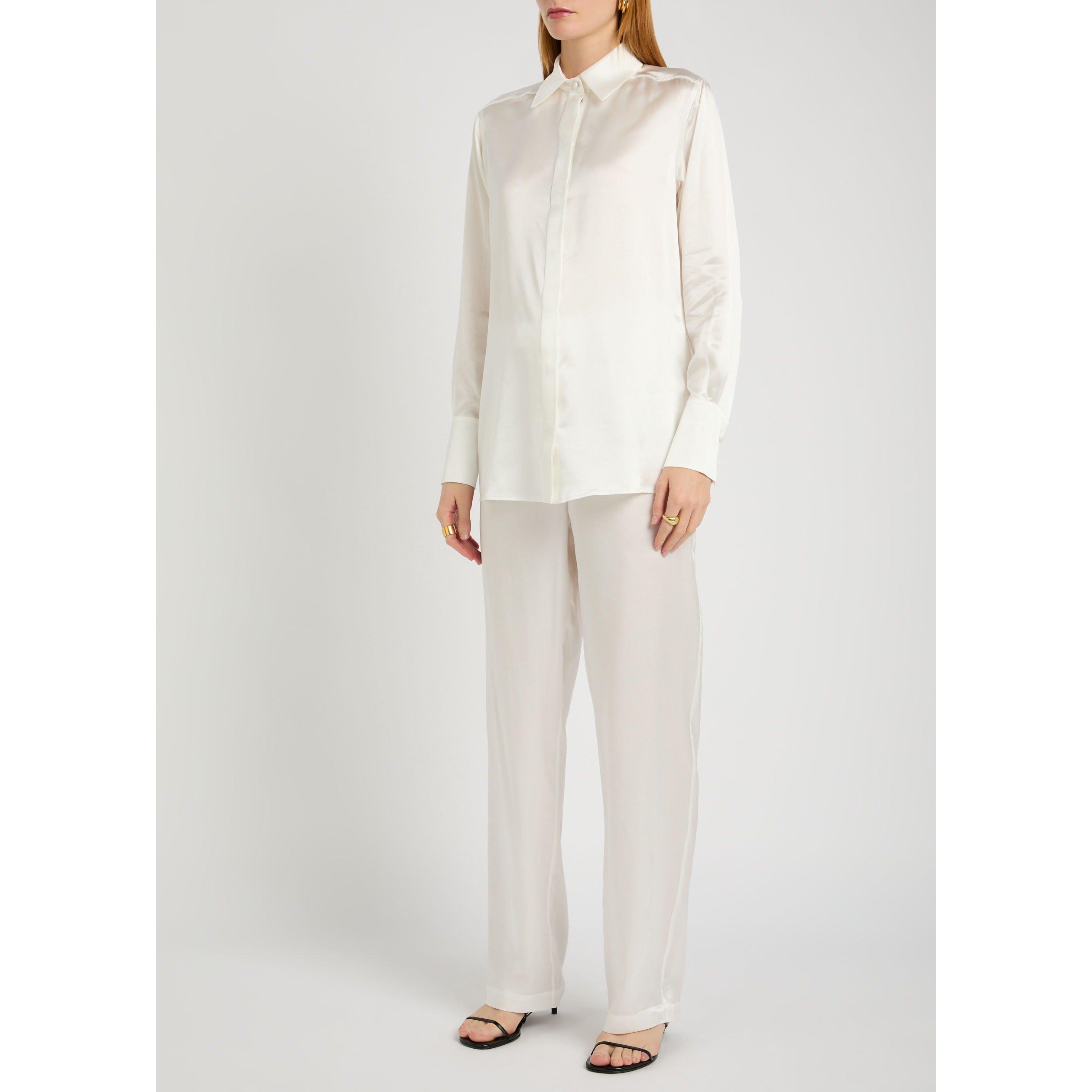 IVORY - Olivia von Halle - PJ BACALL IVORY SILK LG PYJAMA - 2