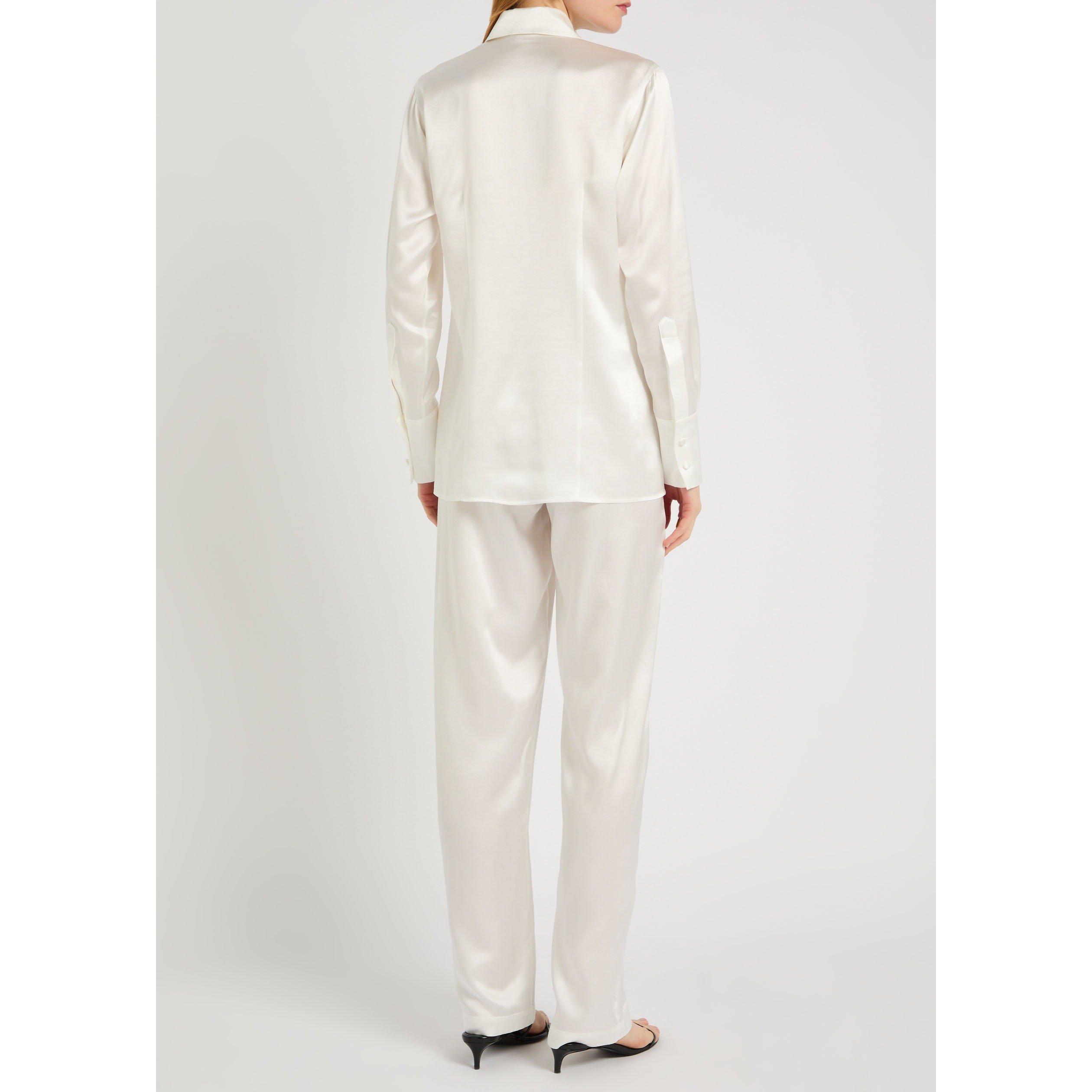 IVORY - Olivia von Halle - PJ BACALL IVORY SILK LG PYJAMA - 3