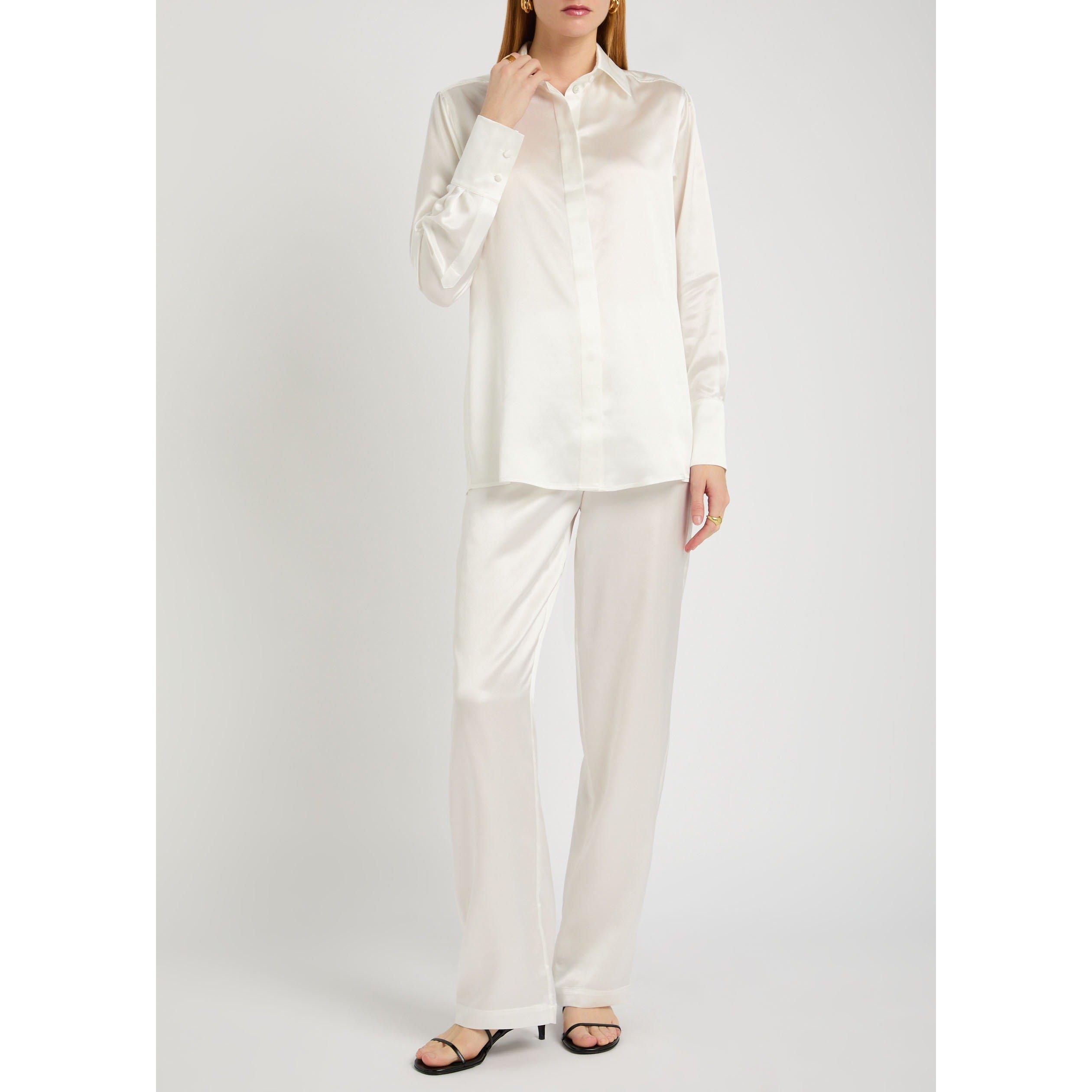 IVORY - Olivia von Halle - PJ BACALL IVORY SILK LG PYJAMA - 5