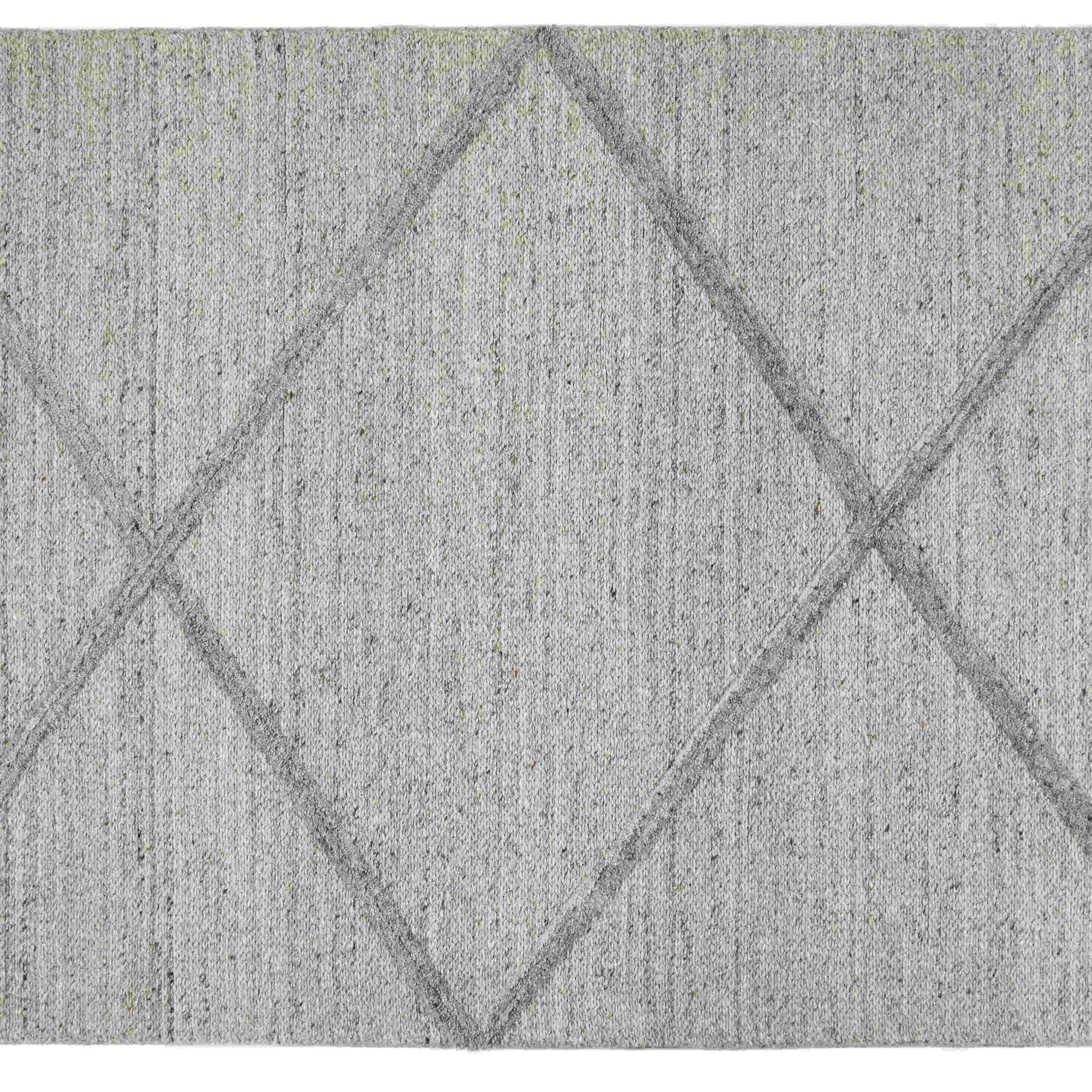 Grey - Homemaker - Estelle Checker Rug Grey - 2