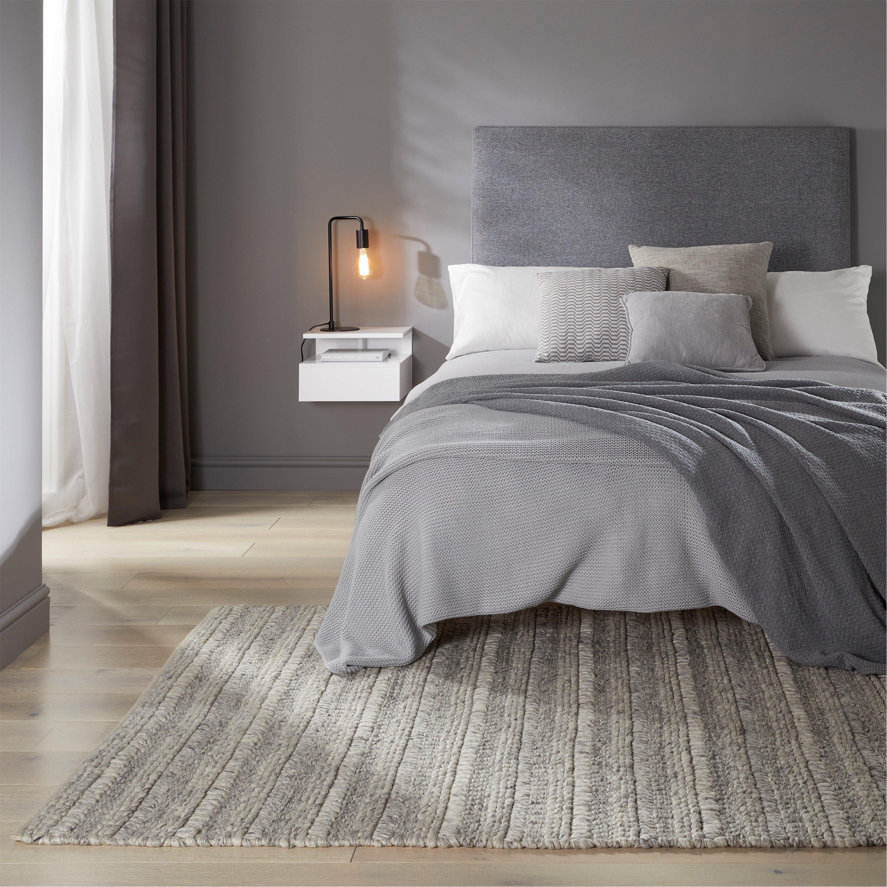 Grey - Homemaker - Sahara Text Rug Grey - 1