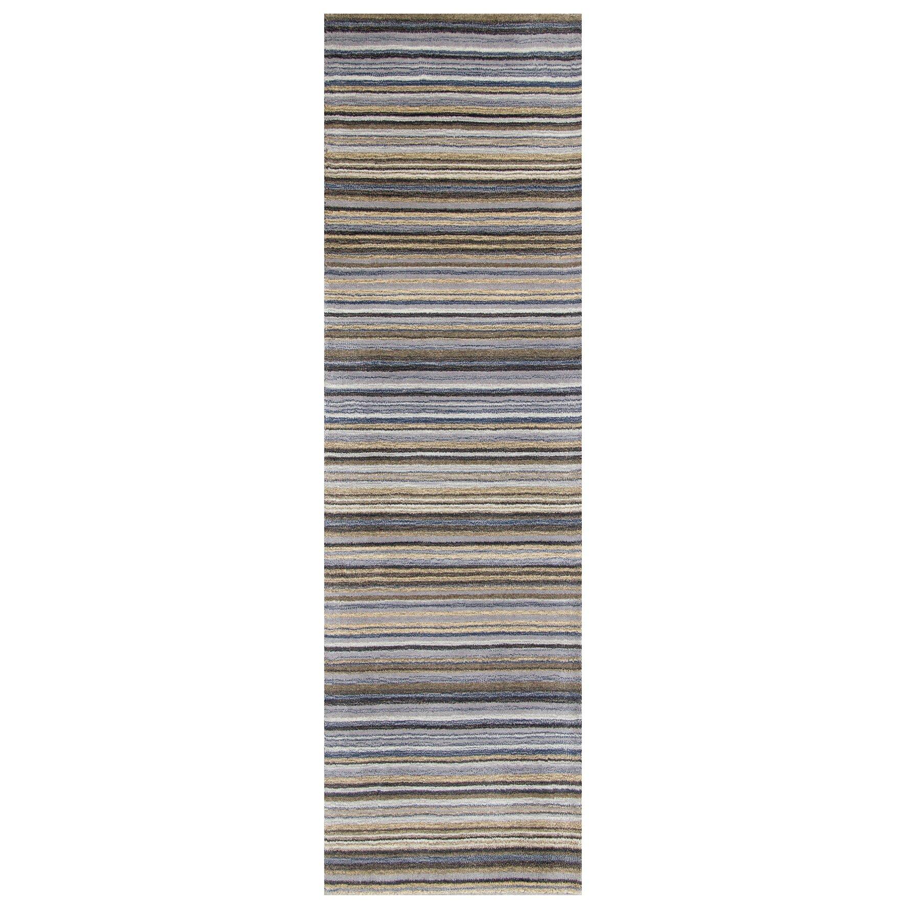 Homemaker  Mumbai Stripe Runner Grey - 60x230cm