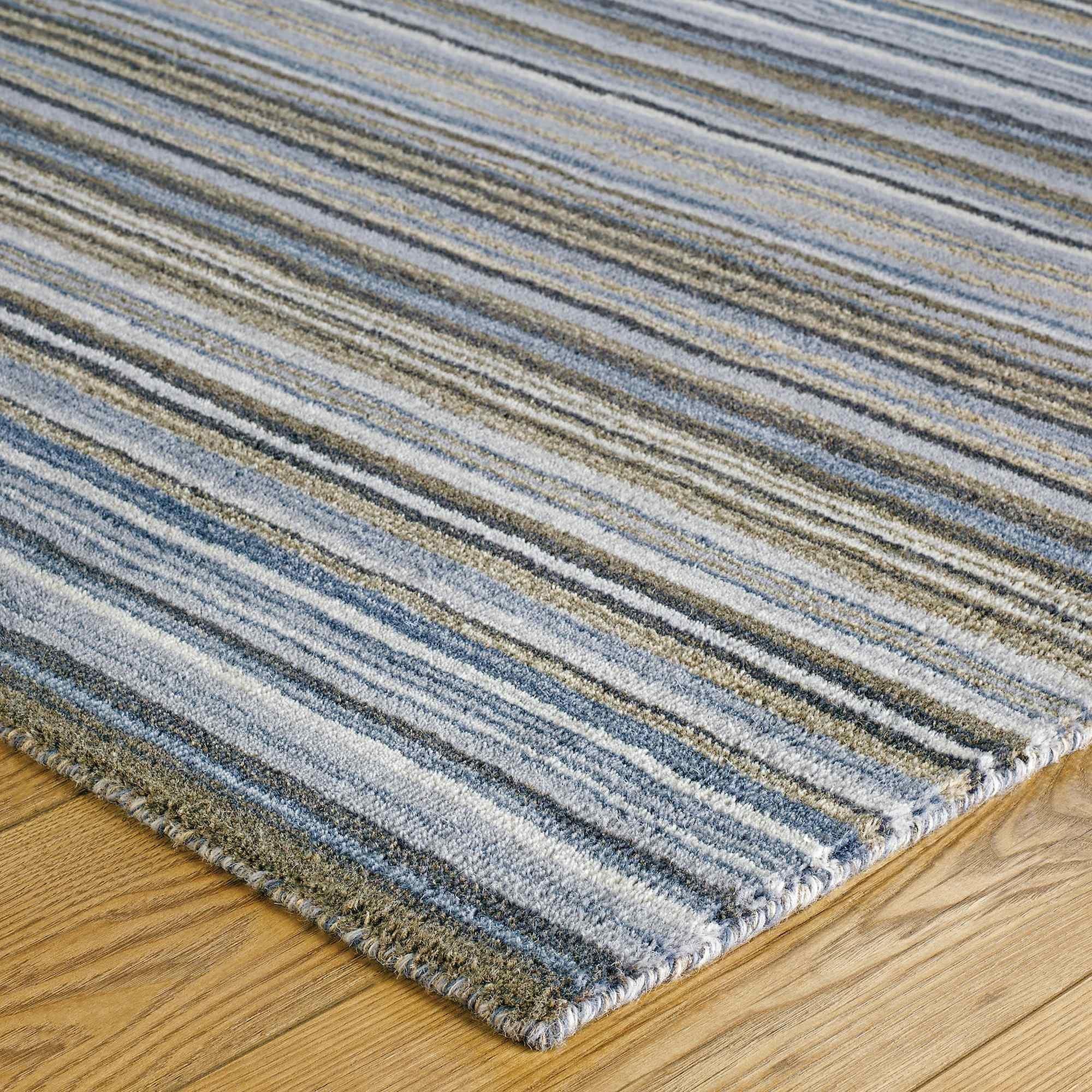 Grey - Homemaker - Mumbai Stripe Rug Grey - 3