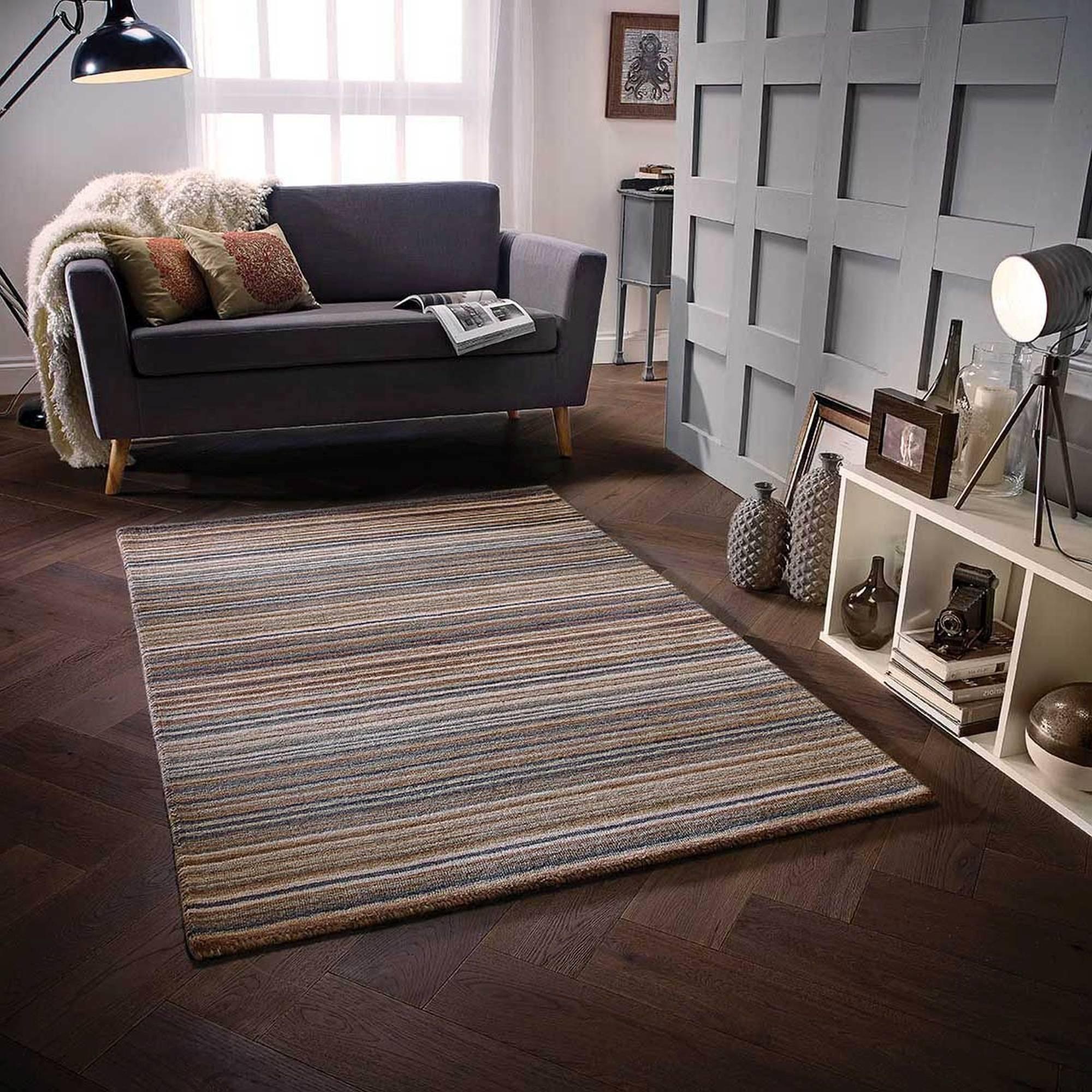 Natural - Homemaker - Mumbai Striped Rug Natural - 1