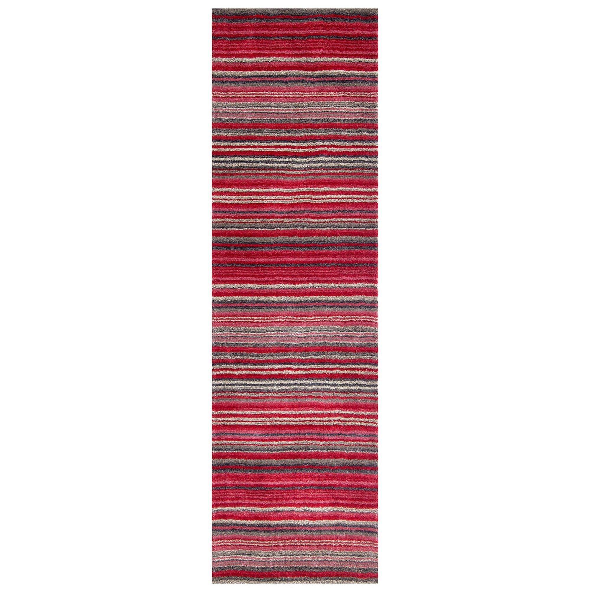 Red - Homemaker - Mumbai Stripe Rug Red - 2