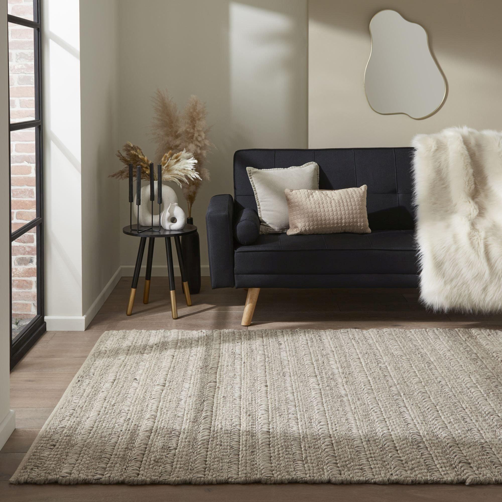 Homemaker  Sahara Text Rug Taupe - 160x230cm