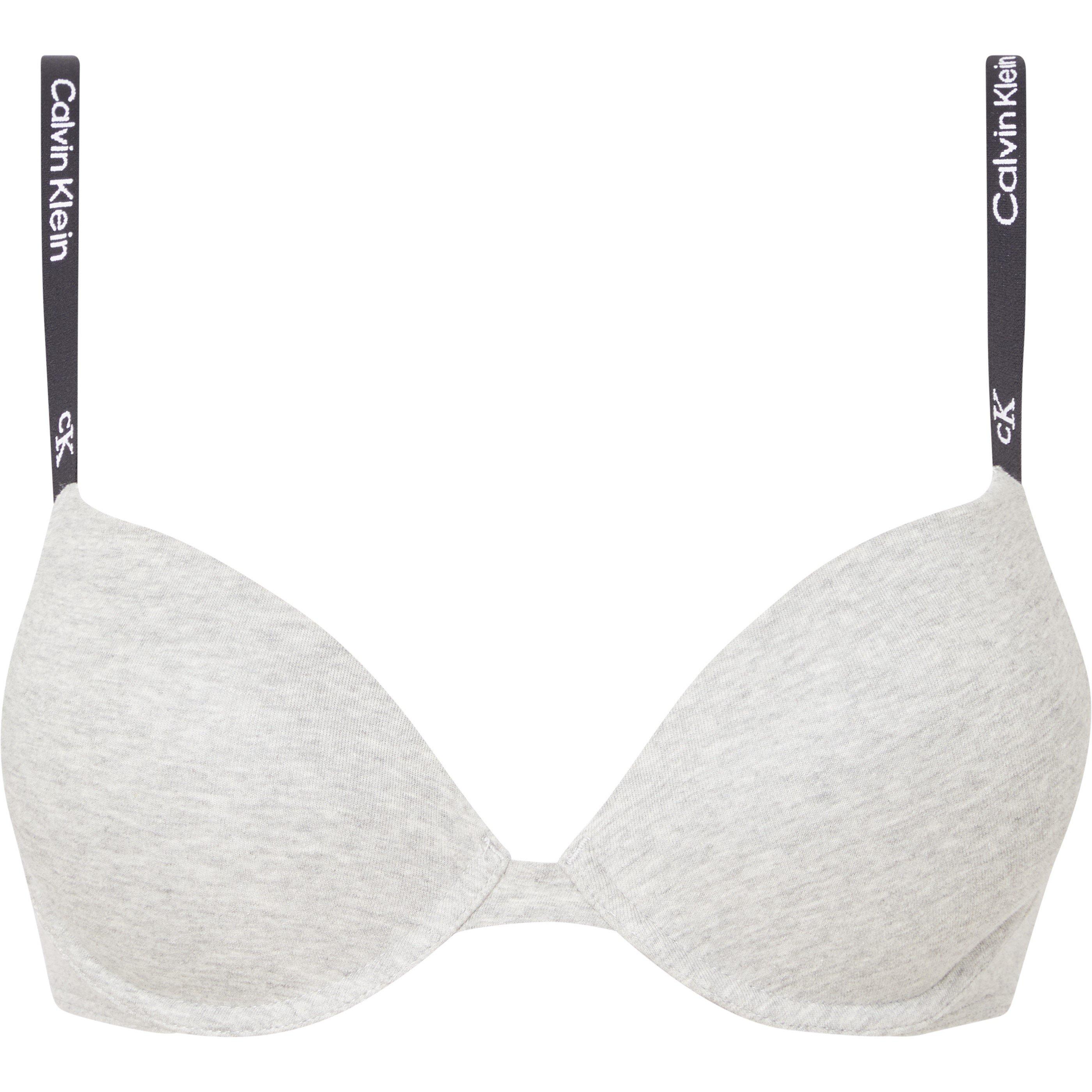 Calvin Klein Women's 1996 Plunge Bra - Grey Heather - 32DD