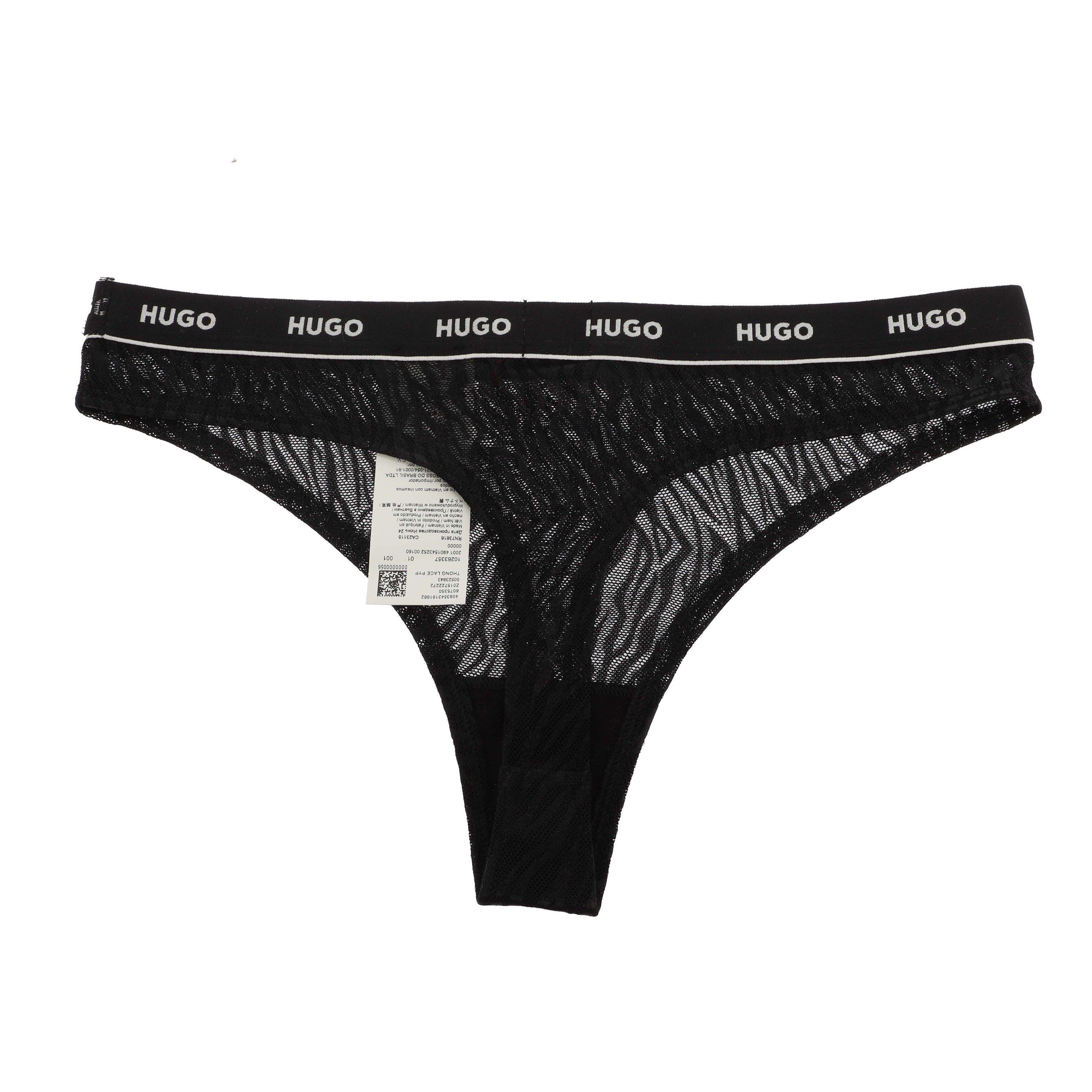 Black - Hugo - Lace Thong - 2