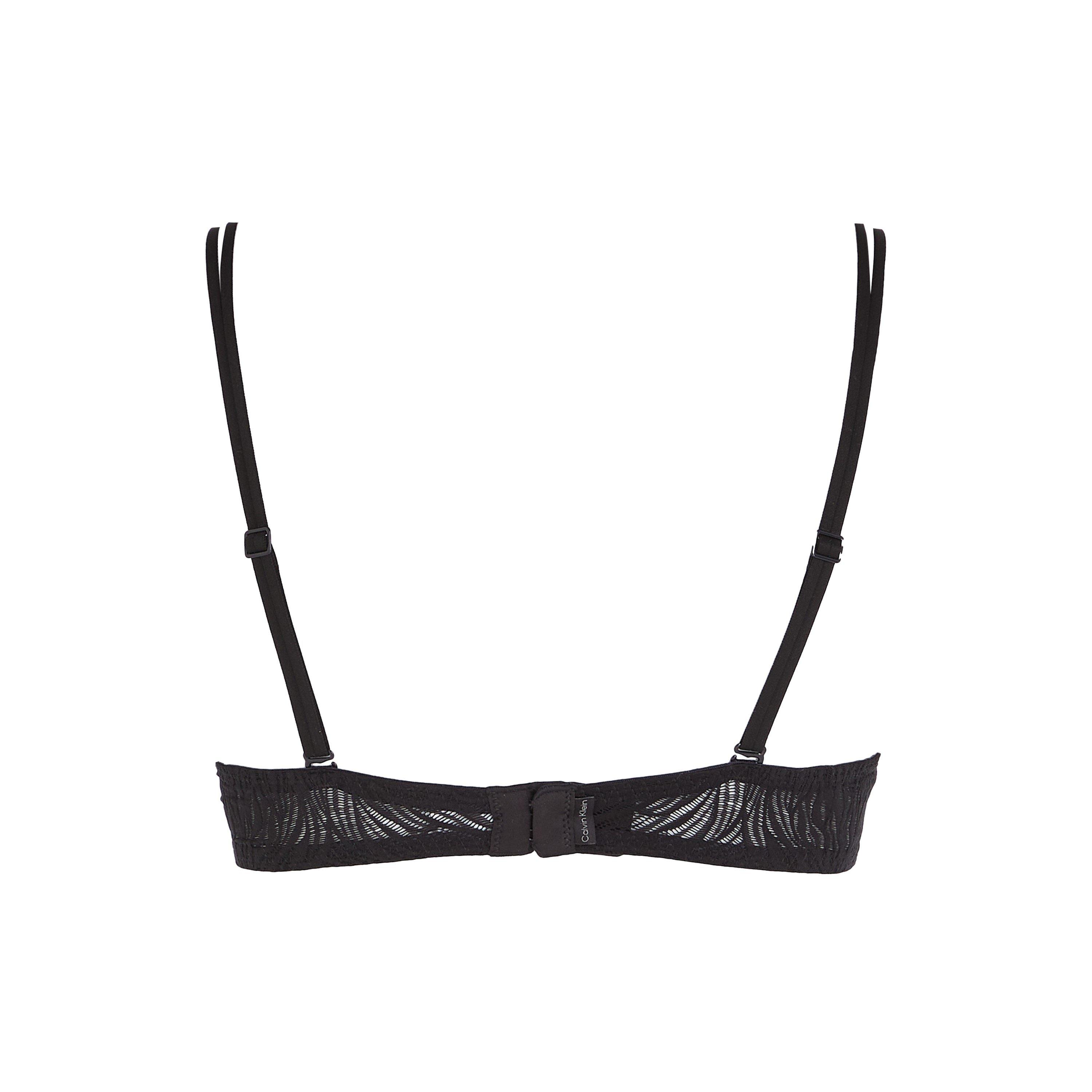 Black - Calvin Klein - Calvin Klein Marquisette Lightly Lined Demi Bra - 6