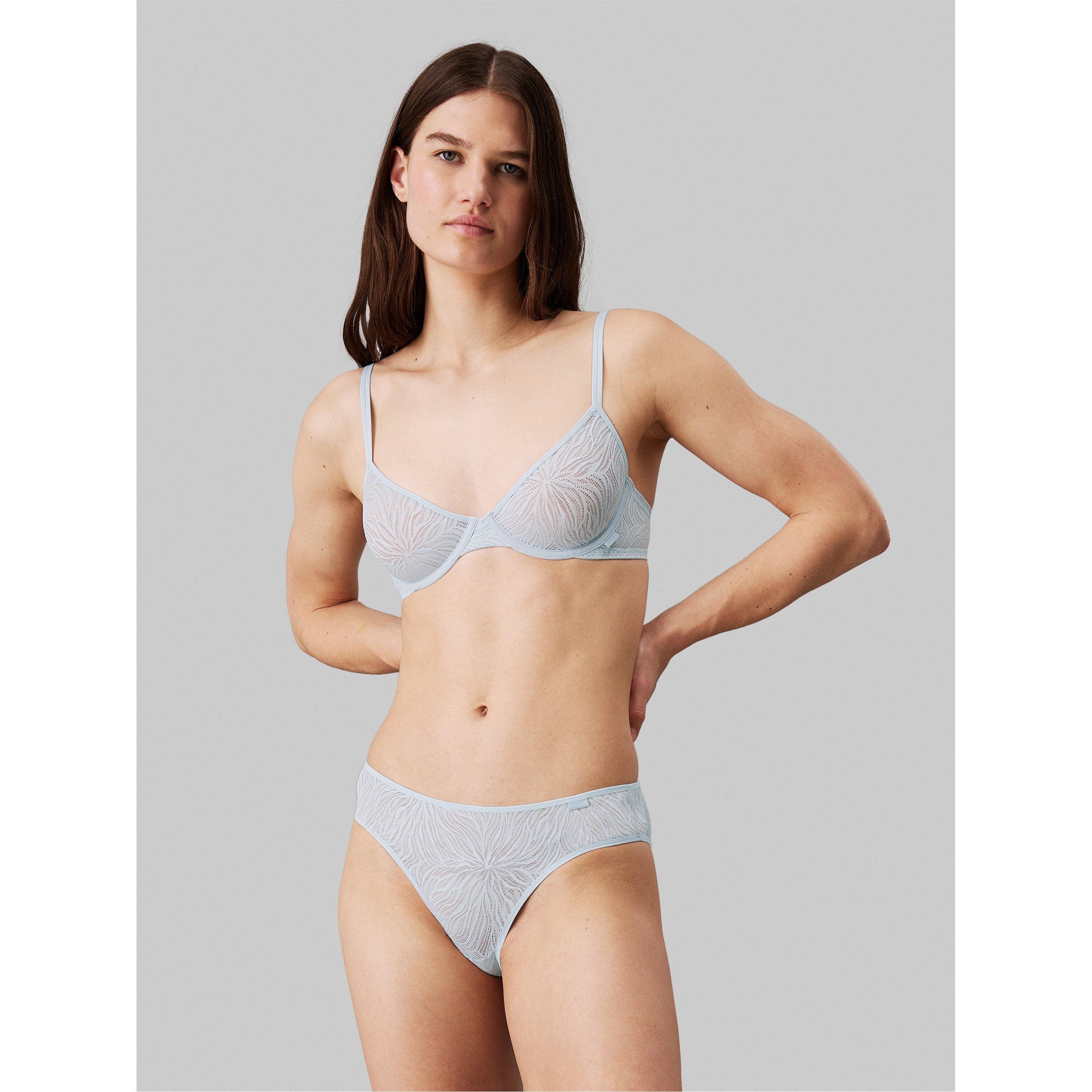 Calvin Klein Women's Thong - Sheer Marquisette - Plein Air - 14 (L)