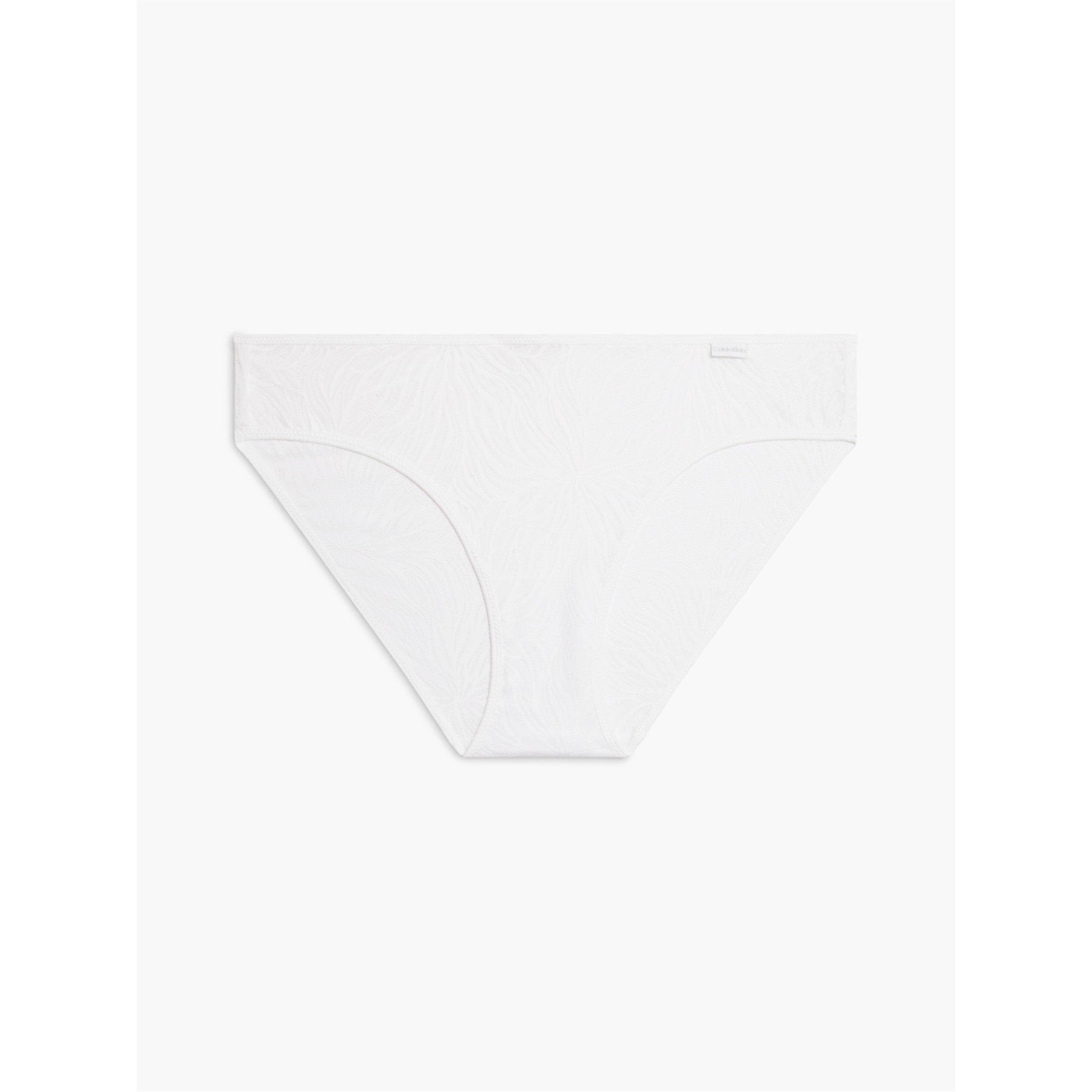 Calvin Klein Women's Marquisette Bikini Bottoms - White - 8 (XS)