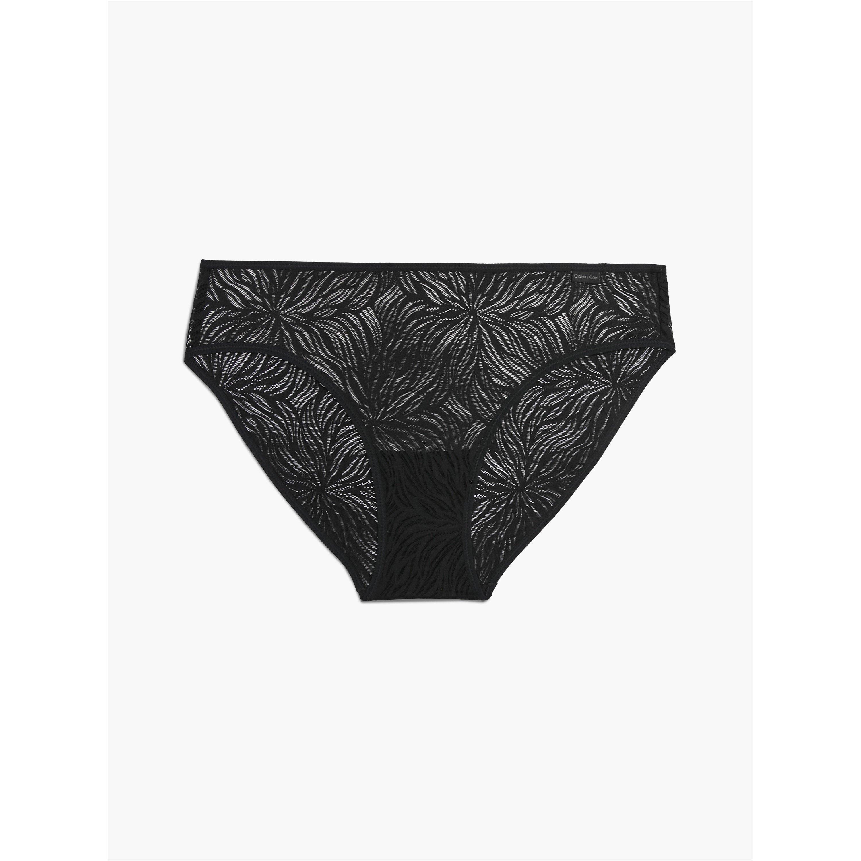 Black - Calvin Klein - Marquisette Bikini Bottoms - 1