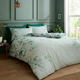 RHS Scenic Leaves 200 TC Cotton Duvet Cover Set
