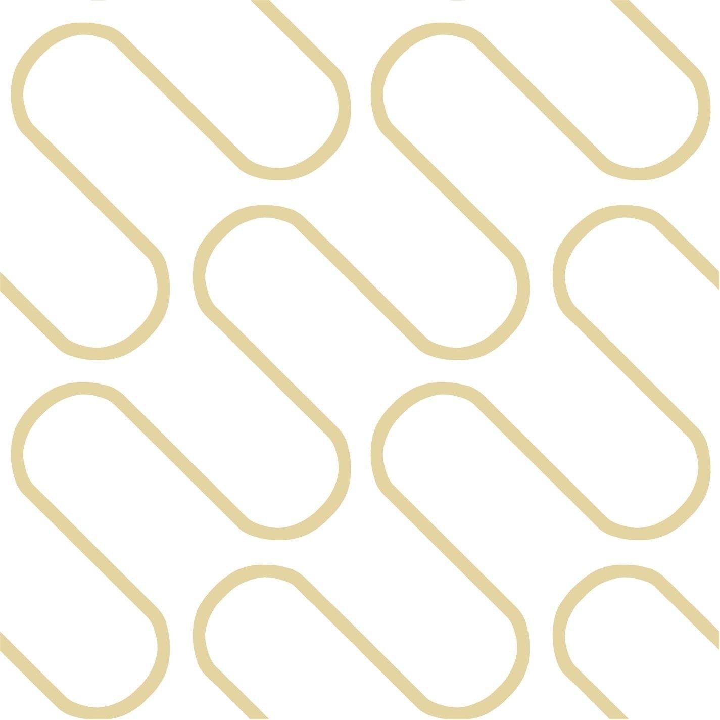 Catherine Lansfield  Linear Curve Geometric Wallpaper - Natural